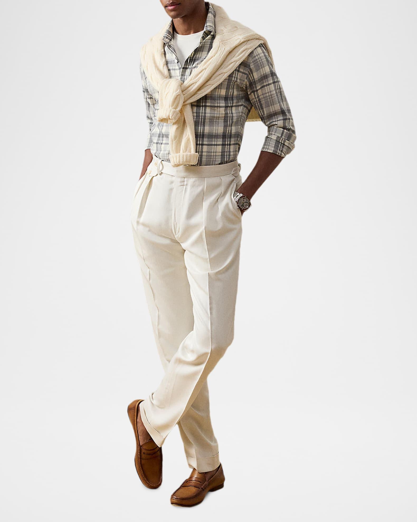 Men's Plaid Twill Pocket Button-Down Shirt Product Image