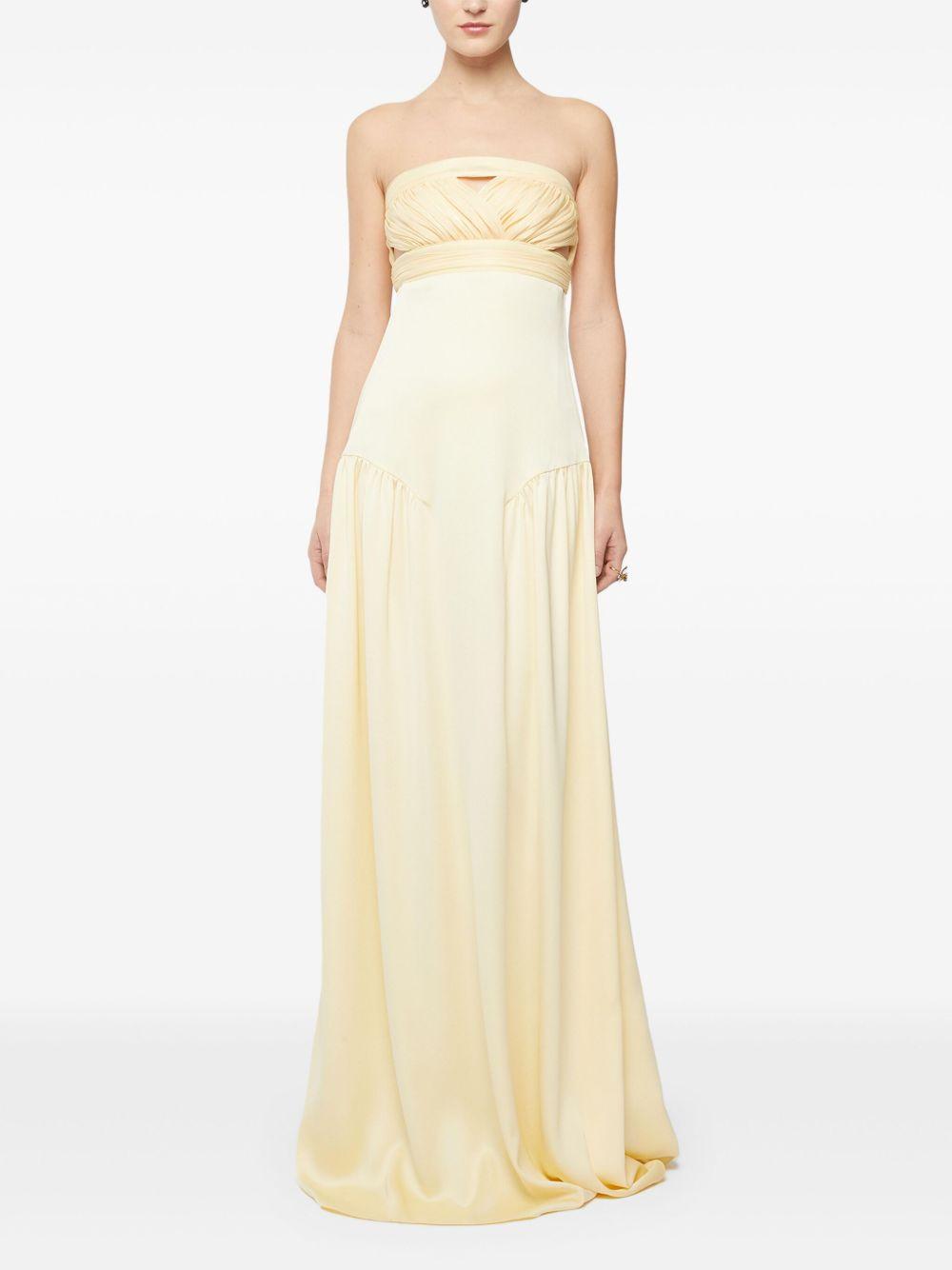 draped-detailed maxi dress Product Image