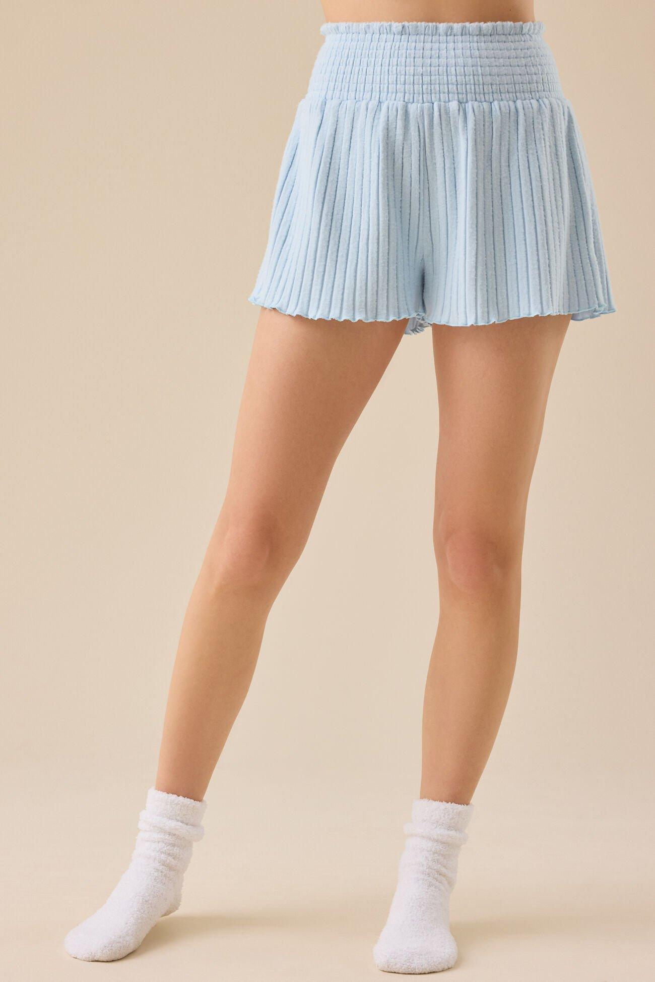 Jodi Ribbed Sleep Shorts Product Image
