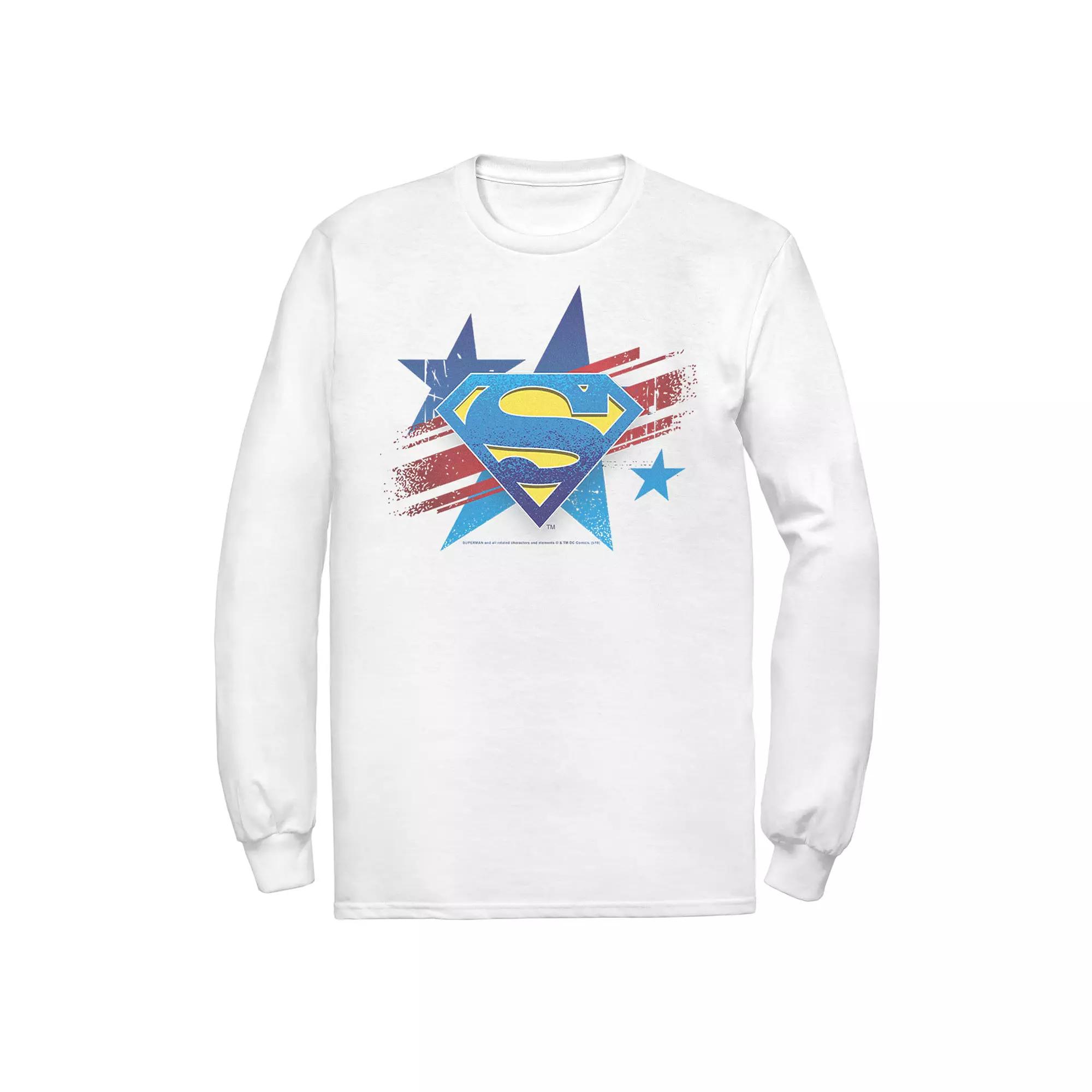 Men's DC Comics Superman Stars And Stripes Chest Logo Graphic Tee,  Product Image