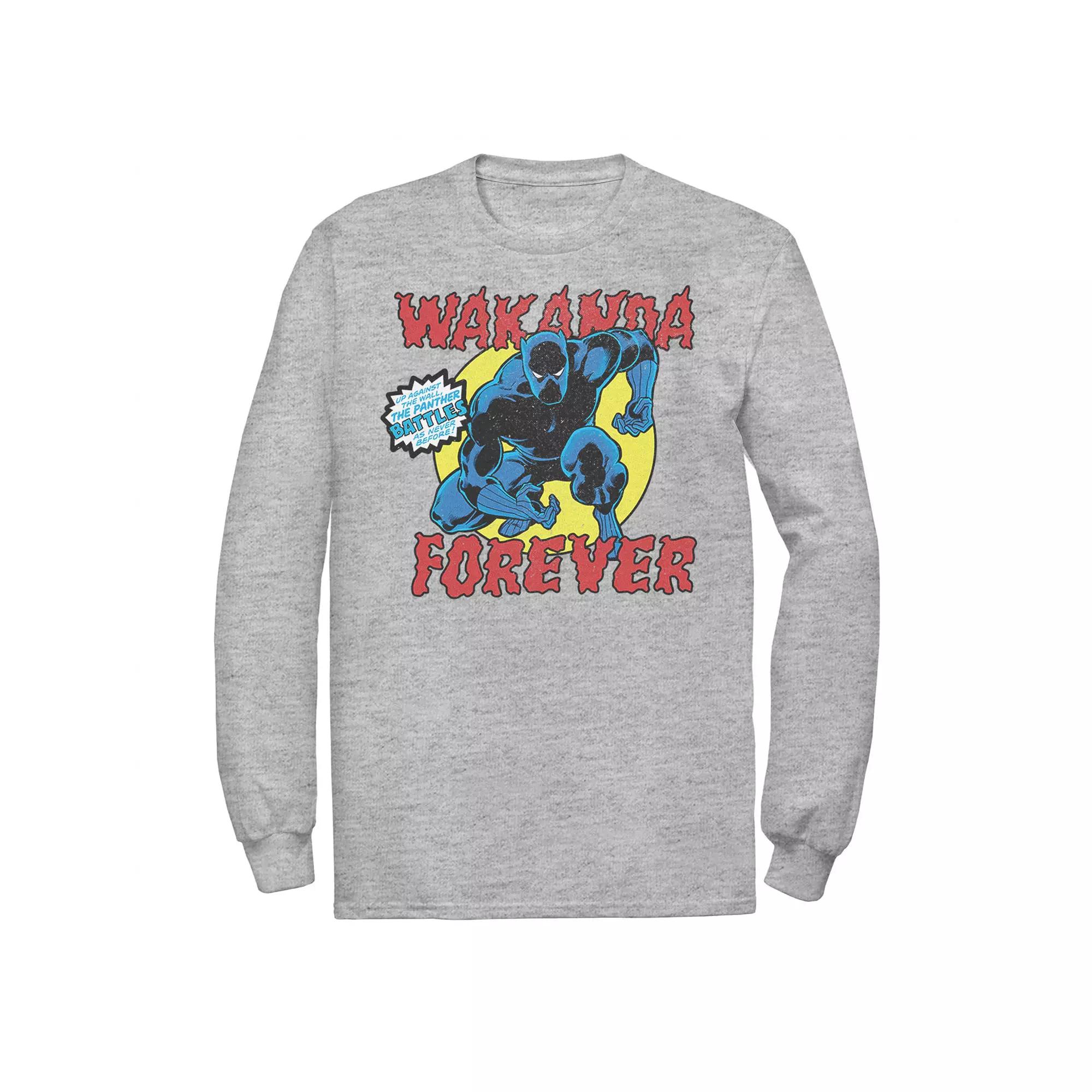 Men's Marvel Black Panther Vintage Battle Pose Graphic Tee,  Product Image