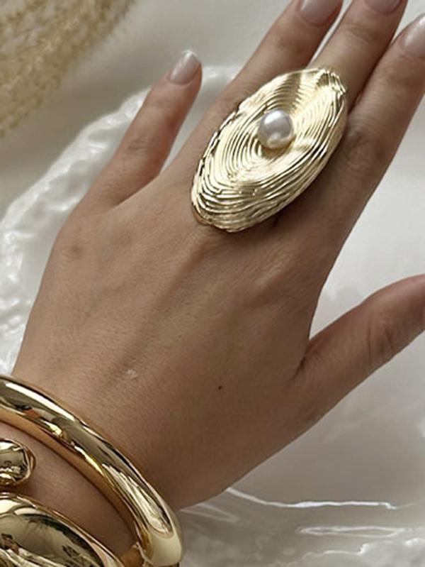 Geometric Solid Color Rings Accessories Product Image