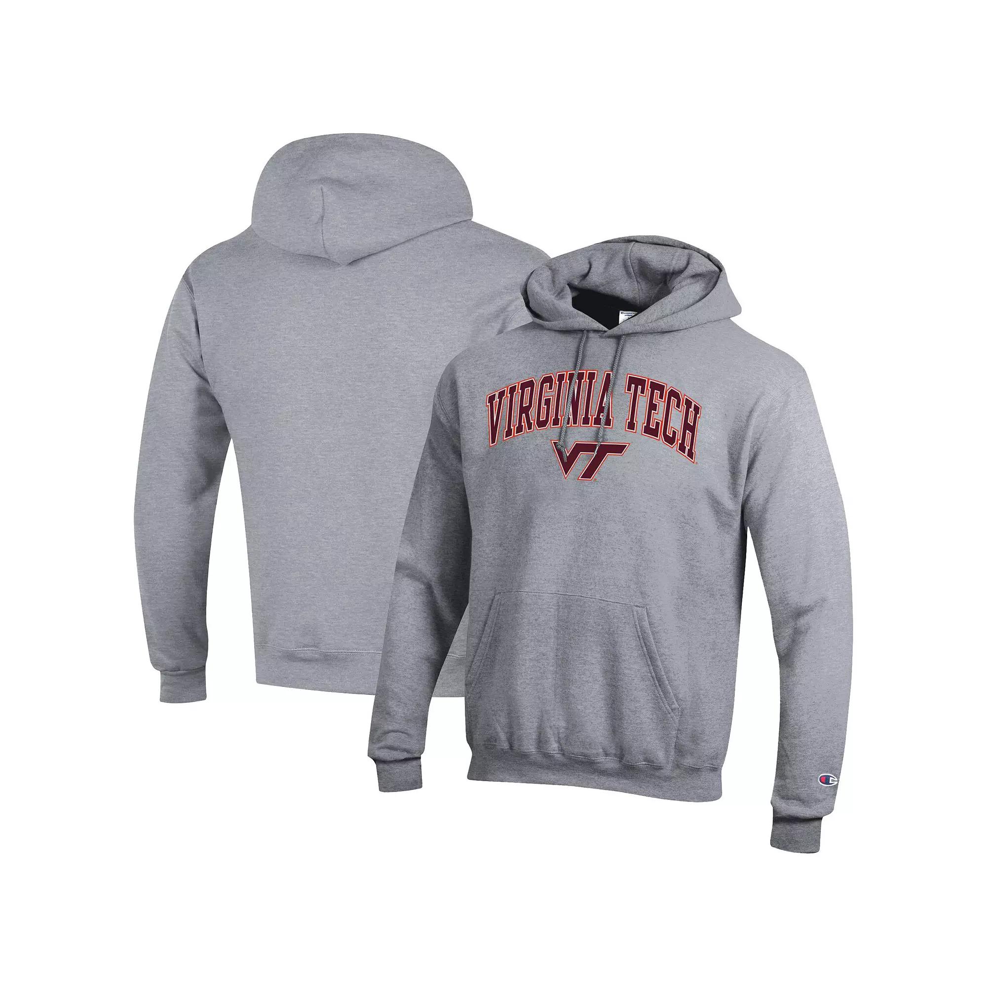 Men's Champion Heather Gray Penn State Nittany Lions Basic Arch Fleece Pullover Hoodie,  Product Image