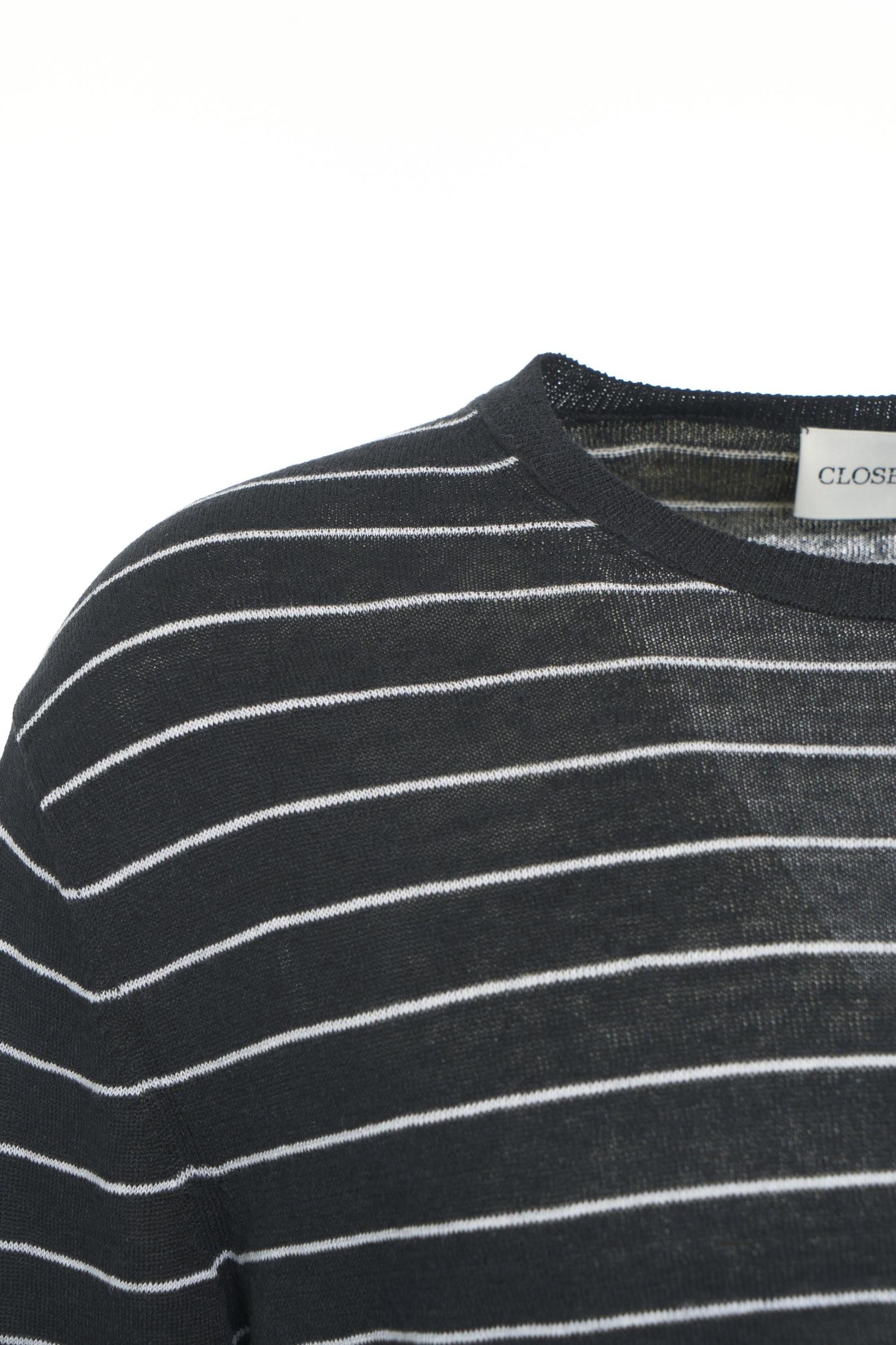 Striped knit sweater Product Image