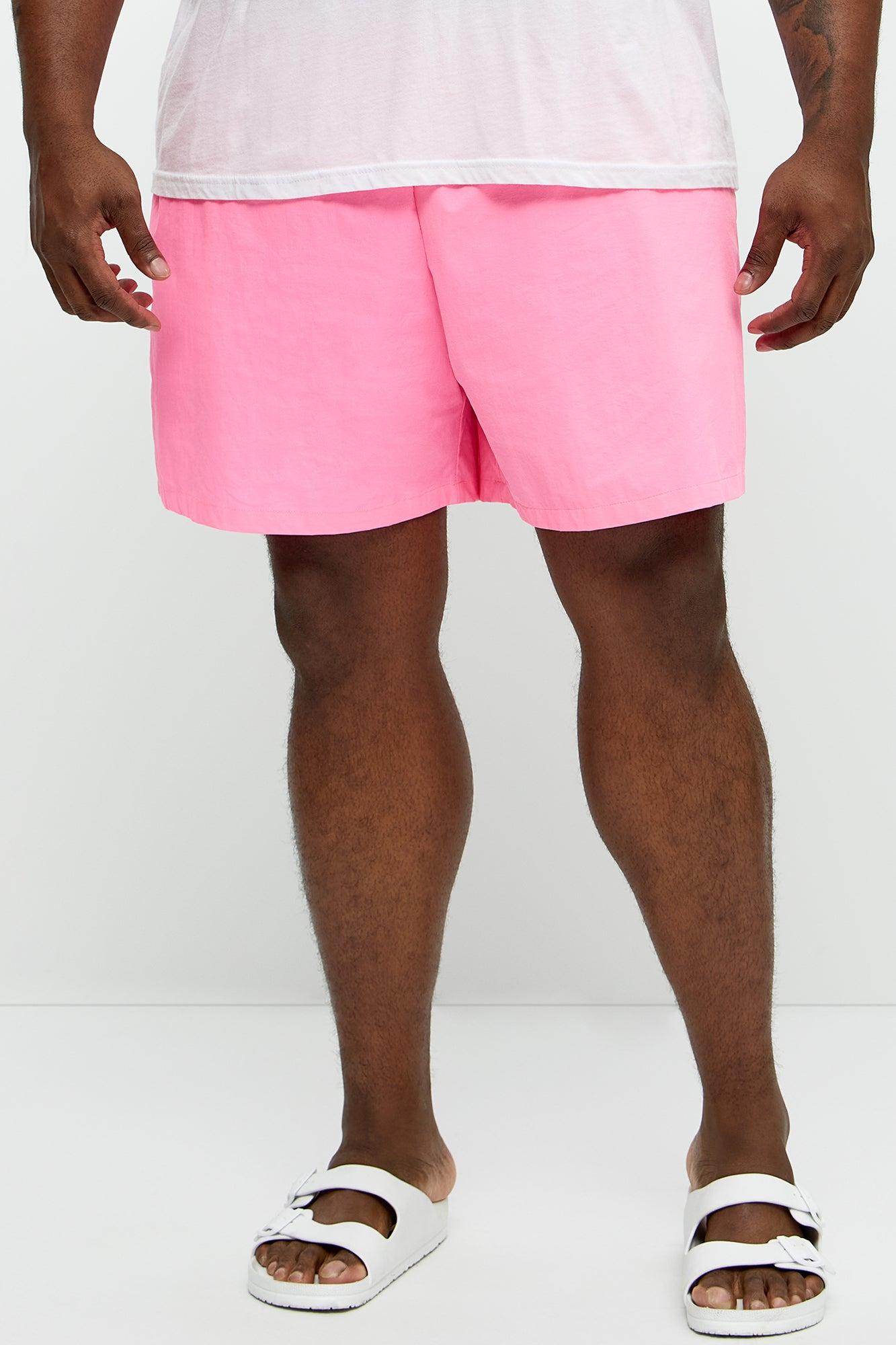 Side Taping Swim Classic Trunk - Pink Product Image