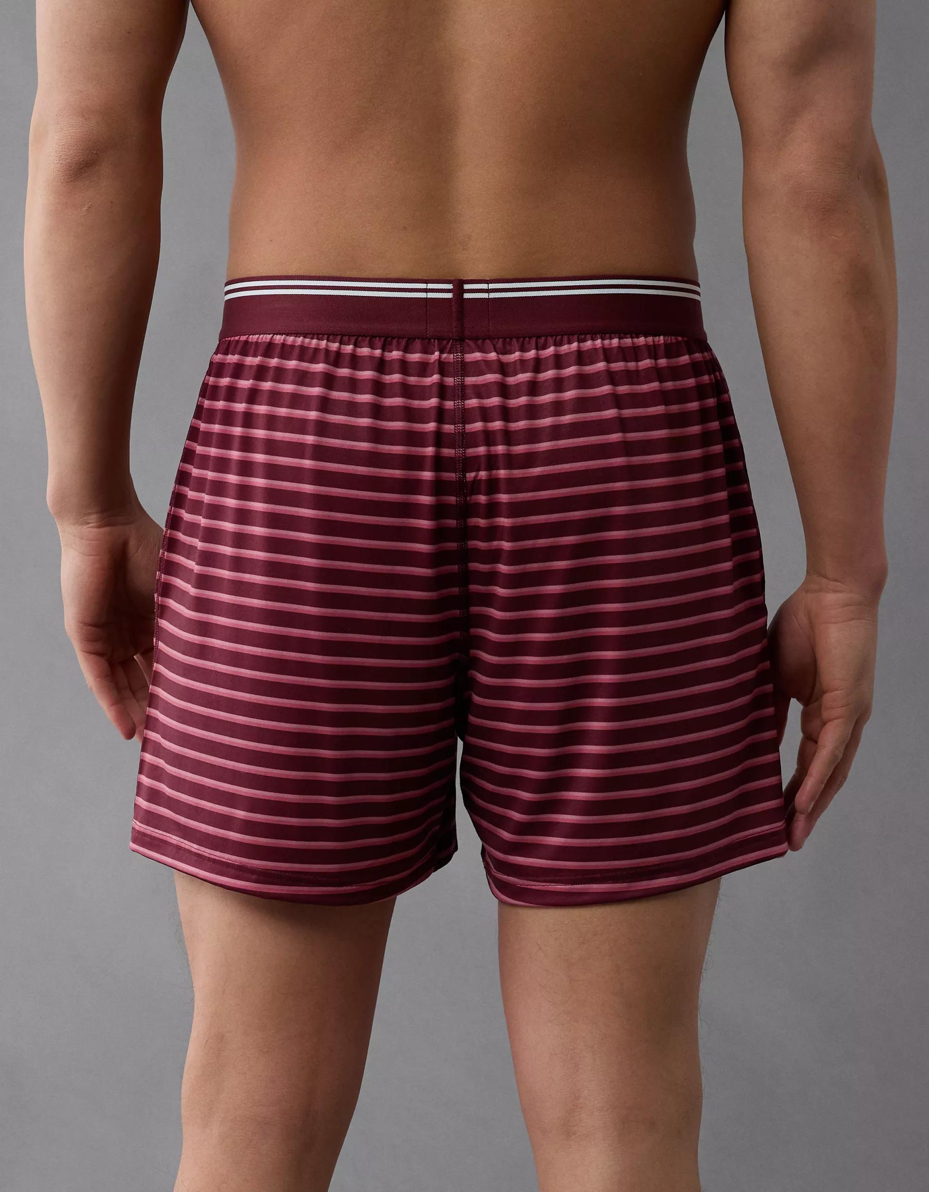 AEO Men's Striped Ultra Soft Pocket Boxer Short Product Image