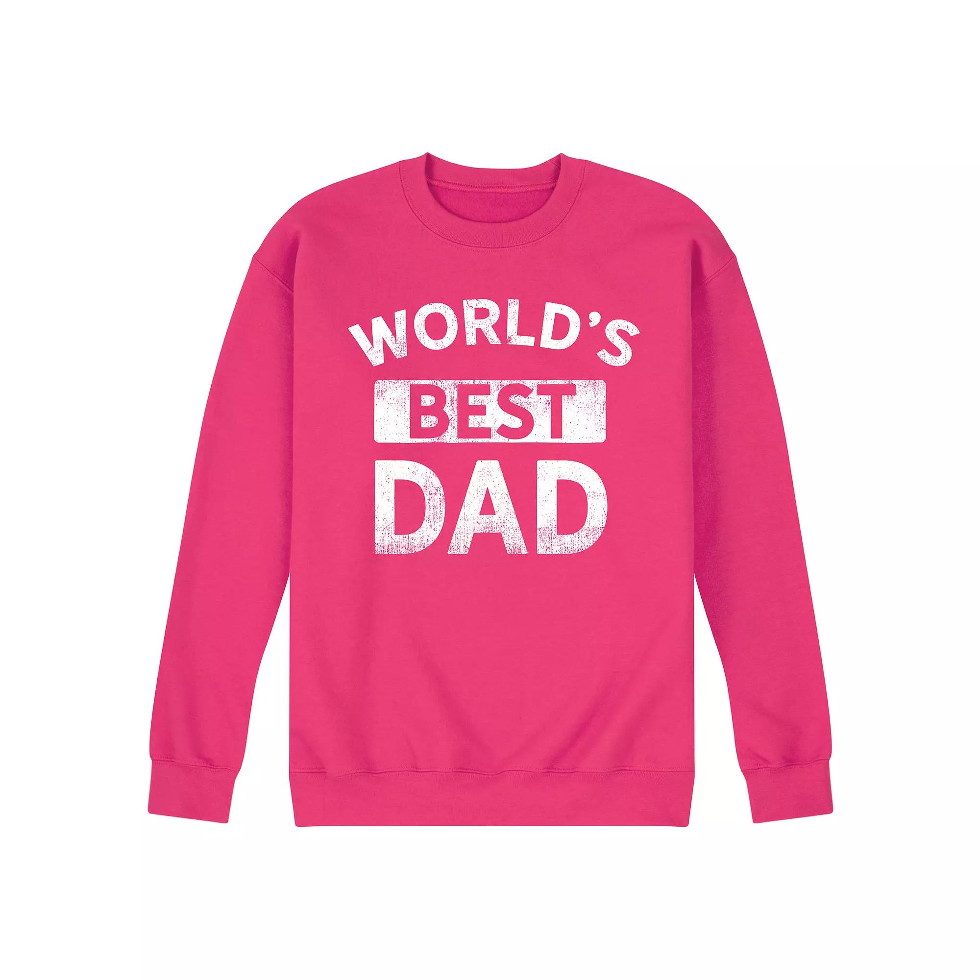 Men's Worlds Best Dad Fleece Sweatshirt,  Product Image