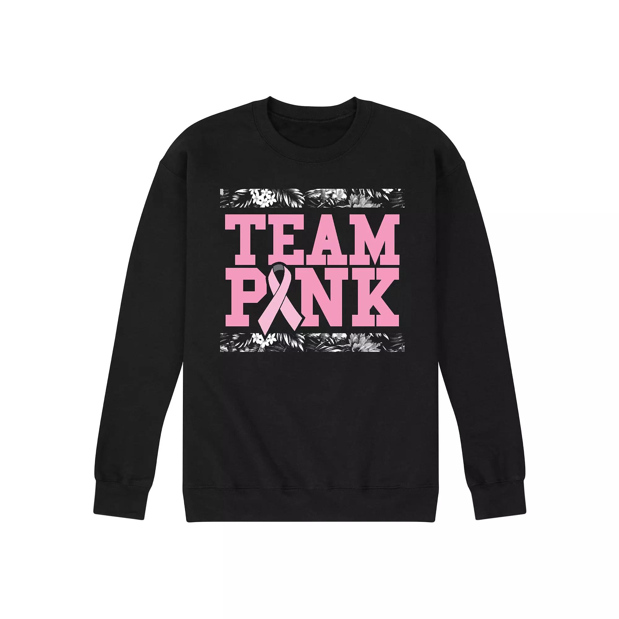 Men's Team Pink Fleece Sweatshirt,  Product Image