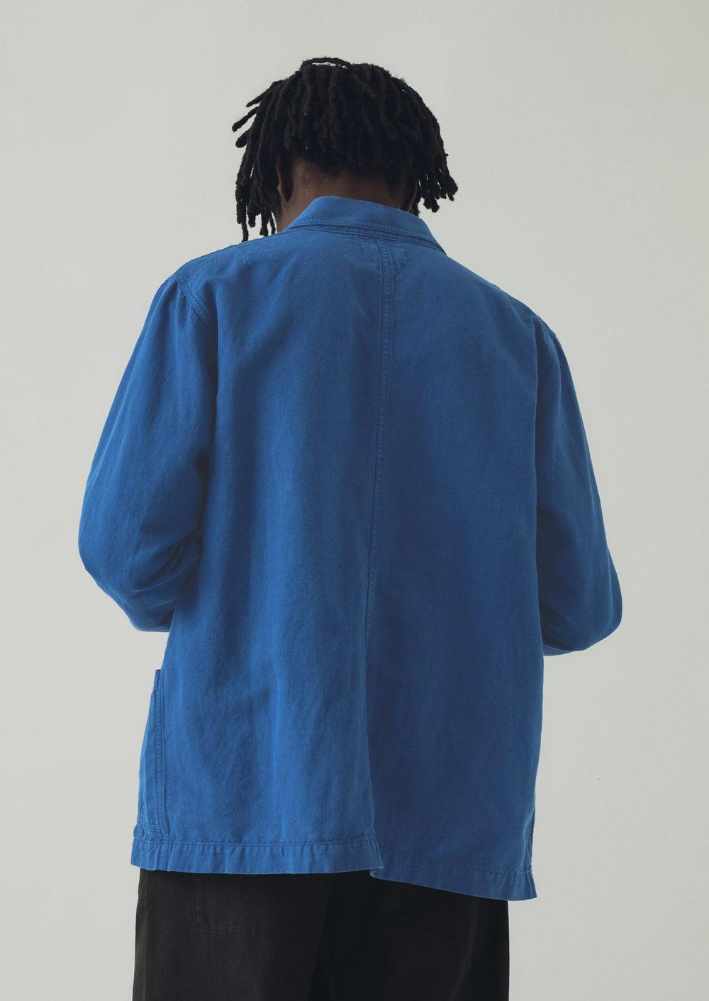 Arlo Garment Dyed Herringbone Jacket | Delft Product Image