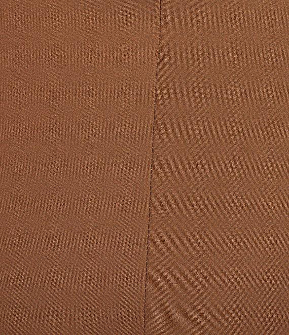 Slim Factor by Investments Plus Size Stretch Ponte Knit No Waist Slim Straight Pants Product Image