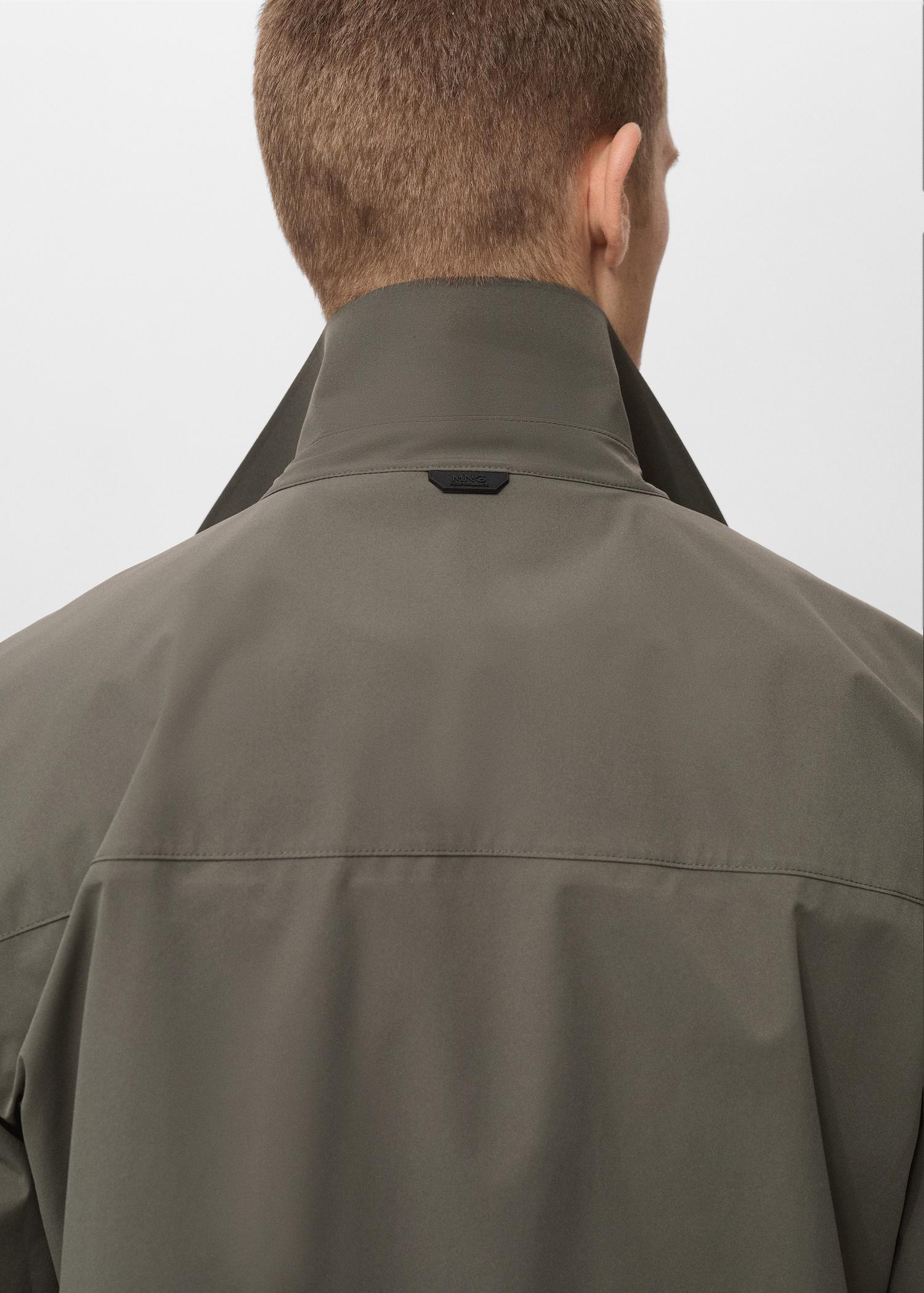 Water-repellent jacket with pockets - Men | MANGO USA Product Image