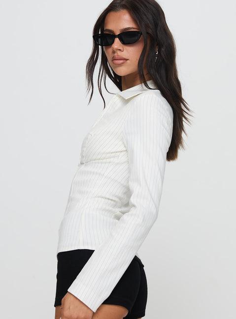 Bellar Long Sleeve Top Ivory Product Image