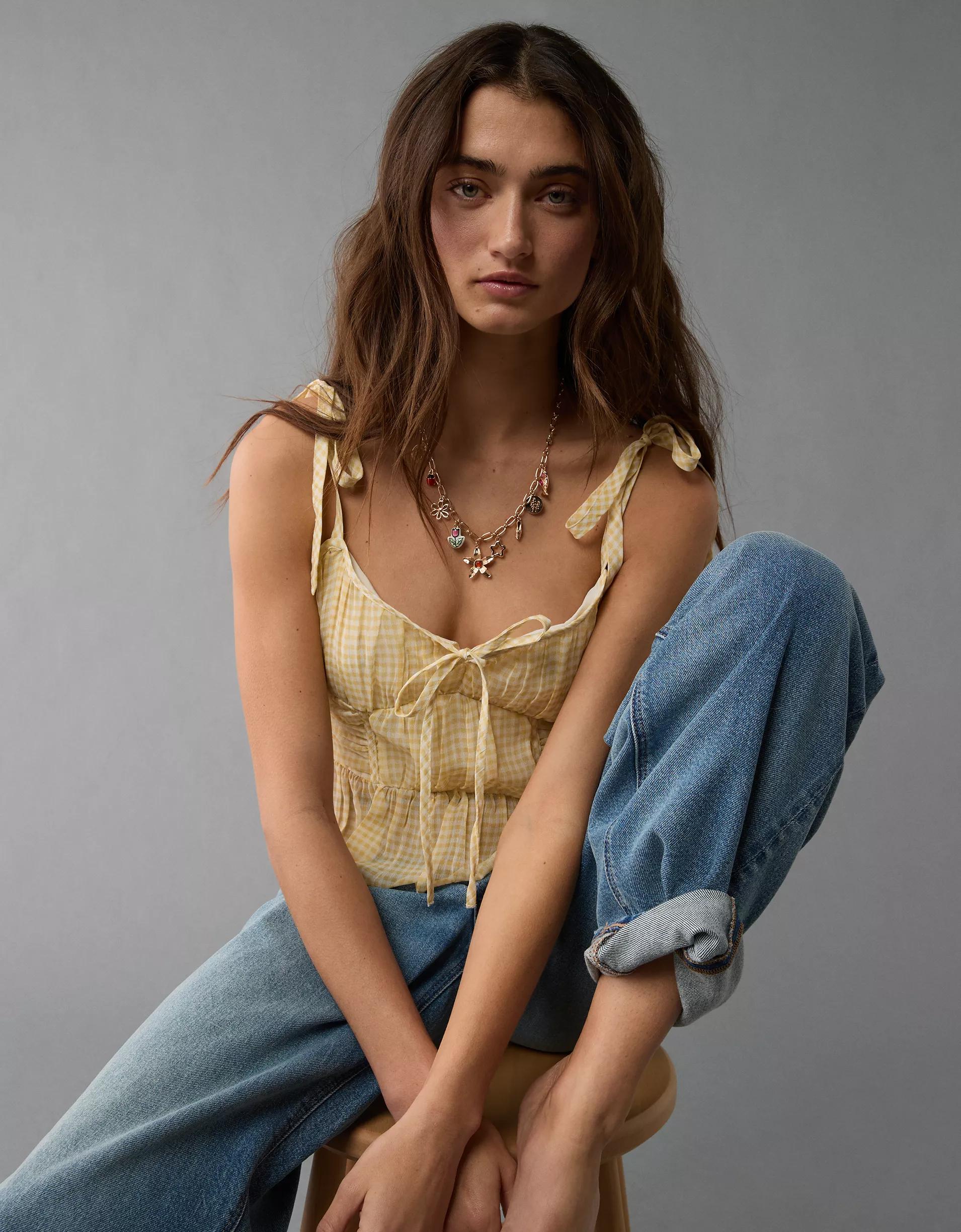 AE Corset Peplum Top Product Image