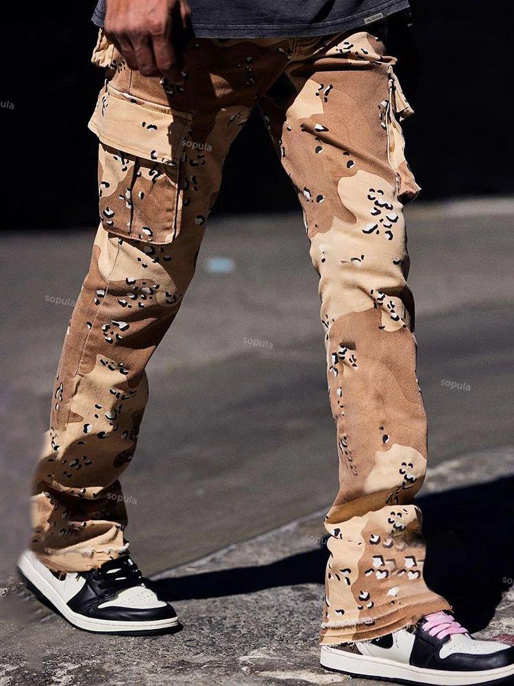 Sopula Casual Personality Street Style Men's Camouflage Printed Trousers Product Image