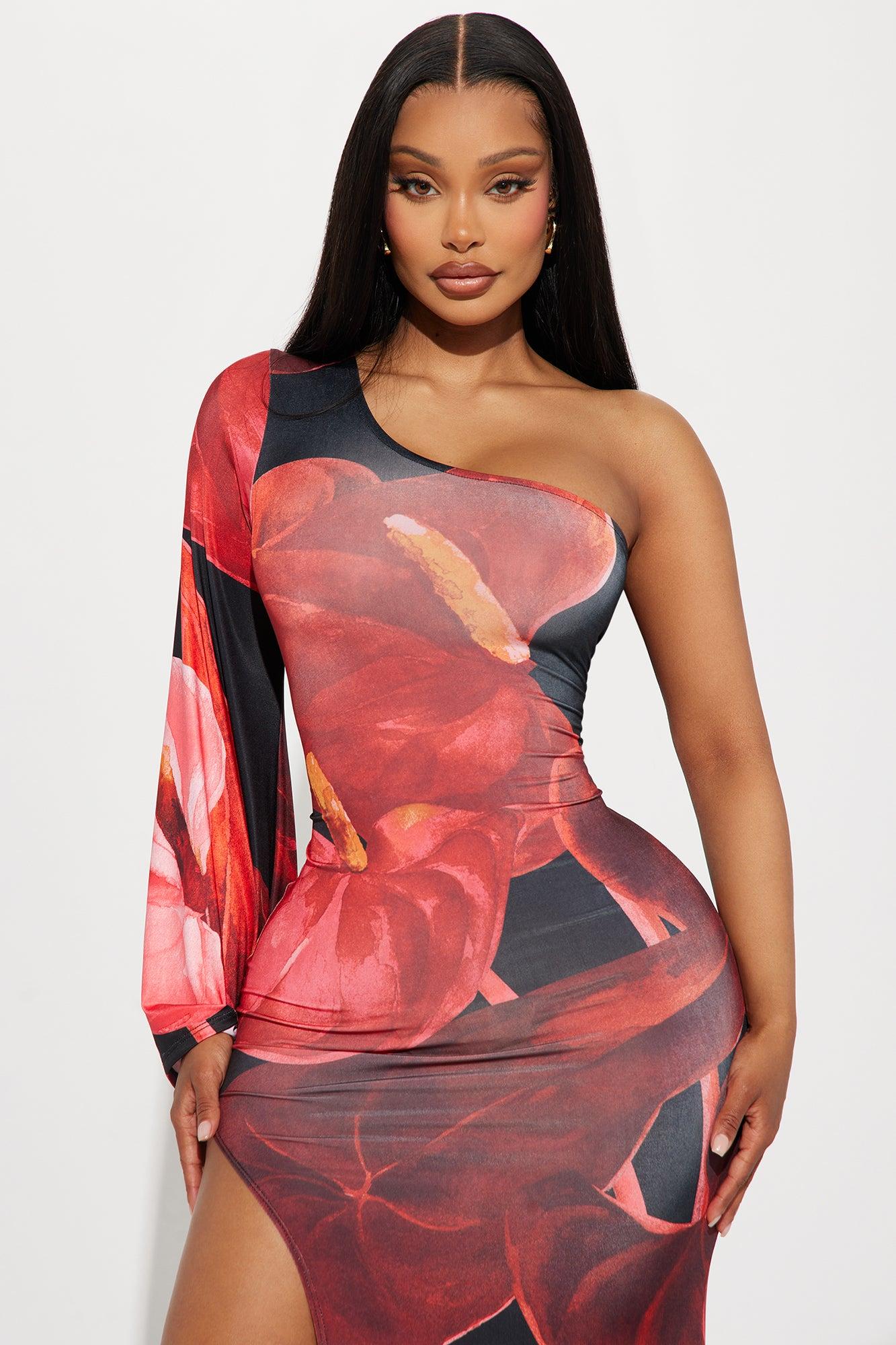 Calla Maxi Dress - Red/combo Product Image