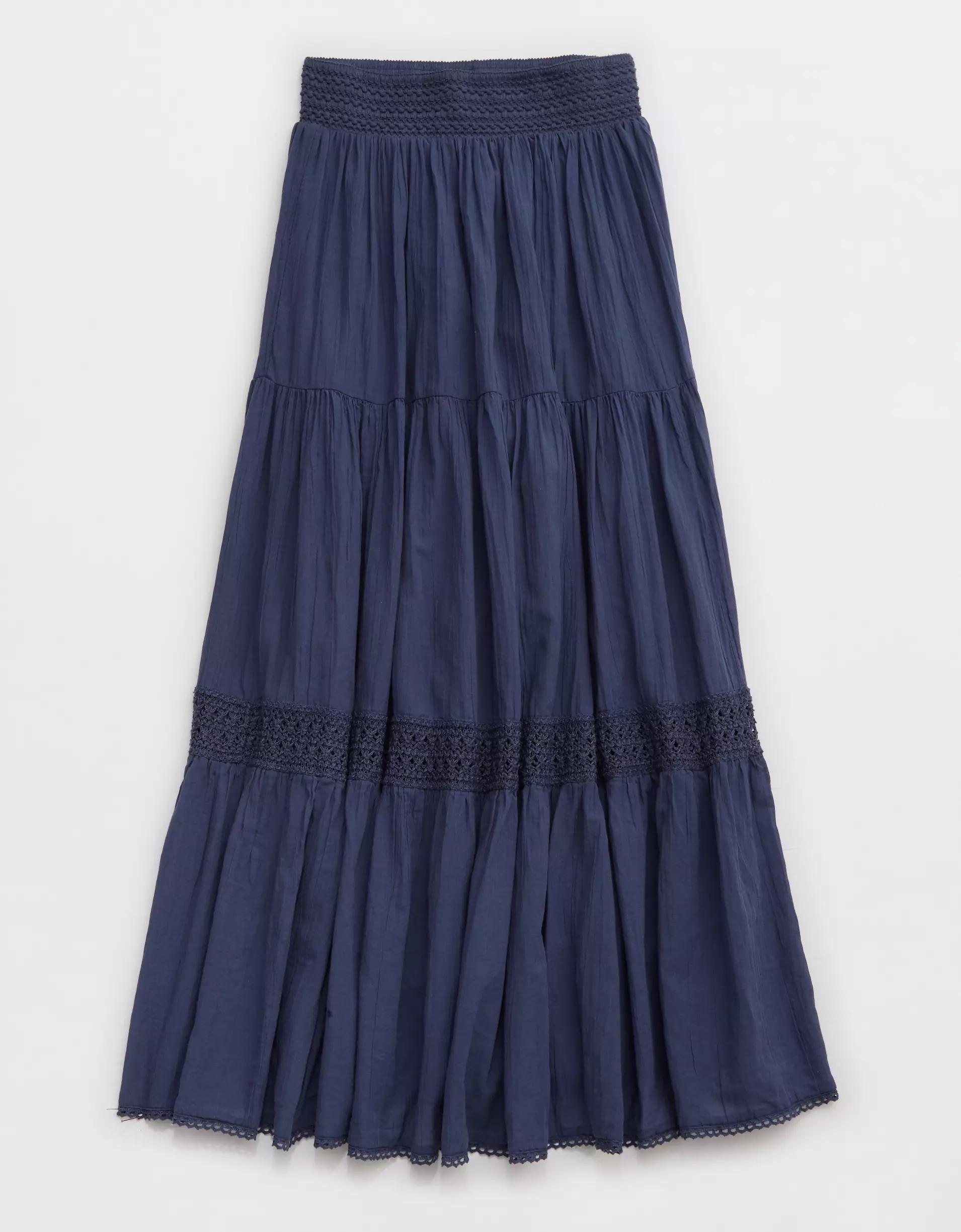 Aerie Crochet The Day Maxi Skirt Product Image