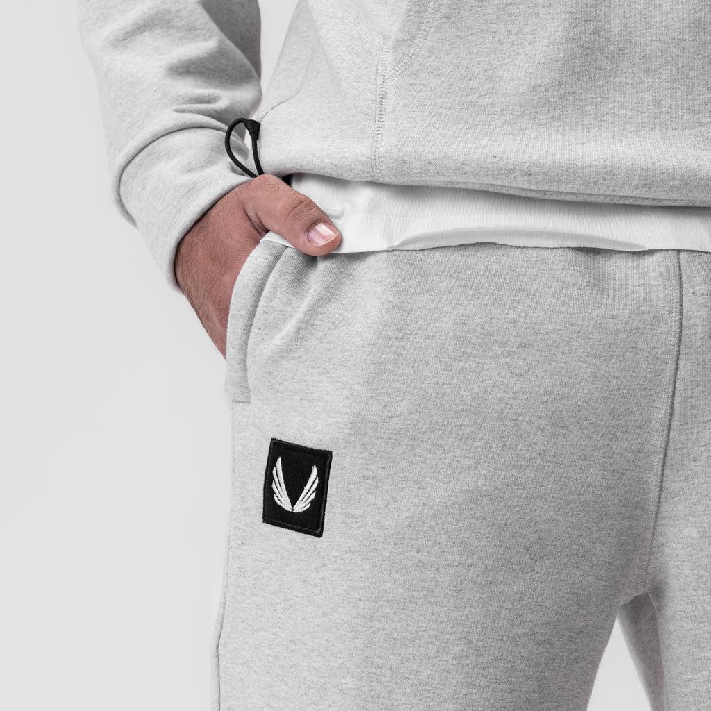 0655. Tech-Terry™ Oversized Sweats - Heather Grey "Patch" Product Image