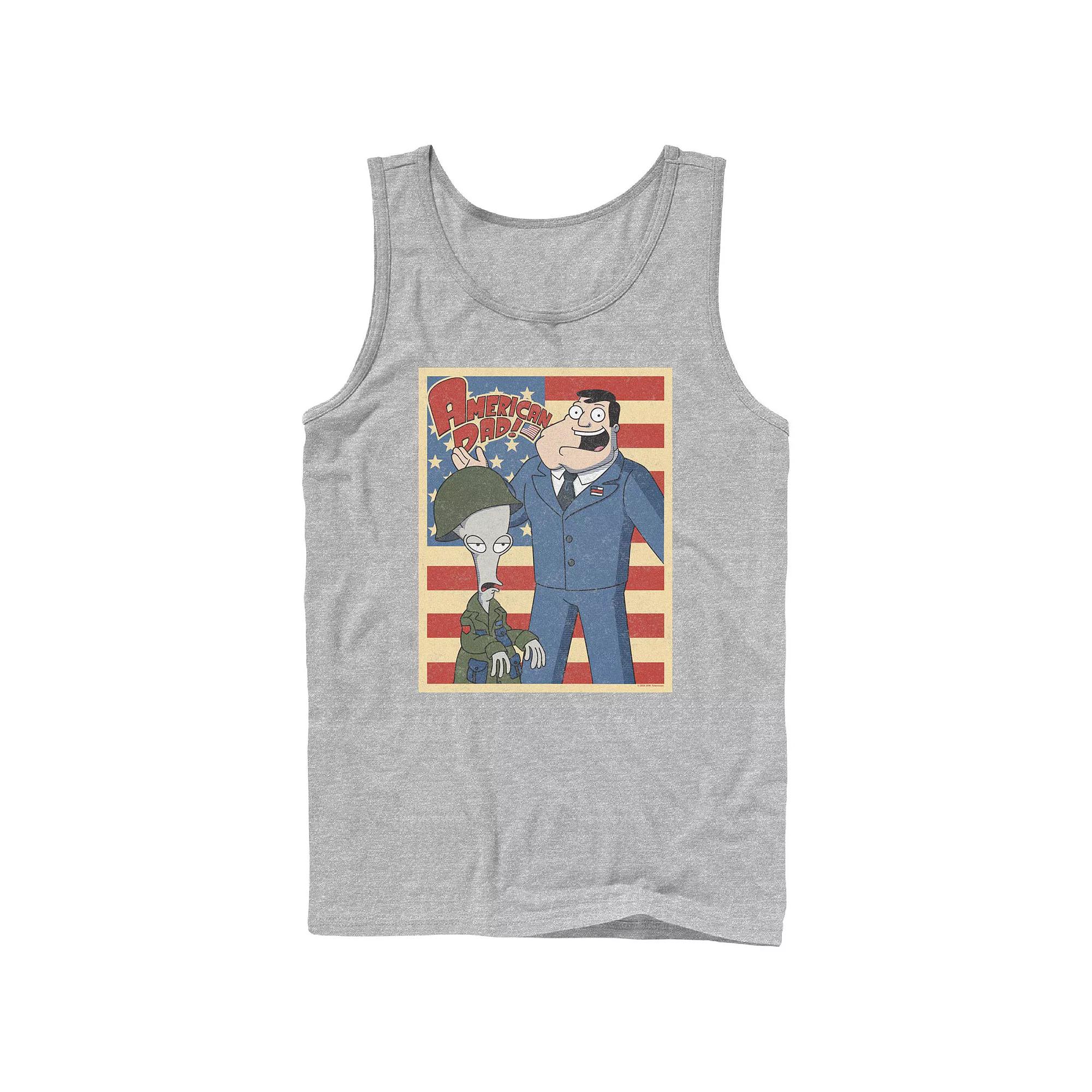 Men's American Dad Enlisted Stamp Graphic Tank,  Product Image