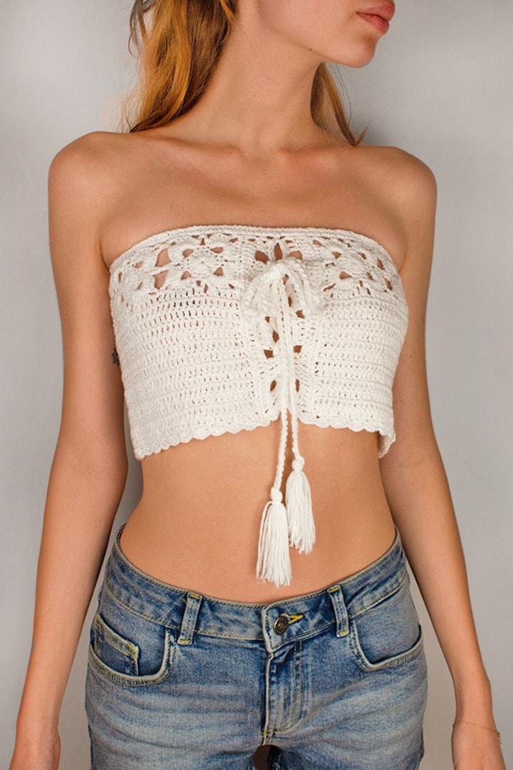 Crochet bandeau top Product Image