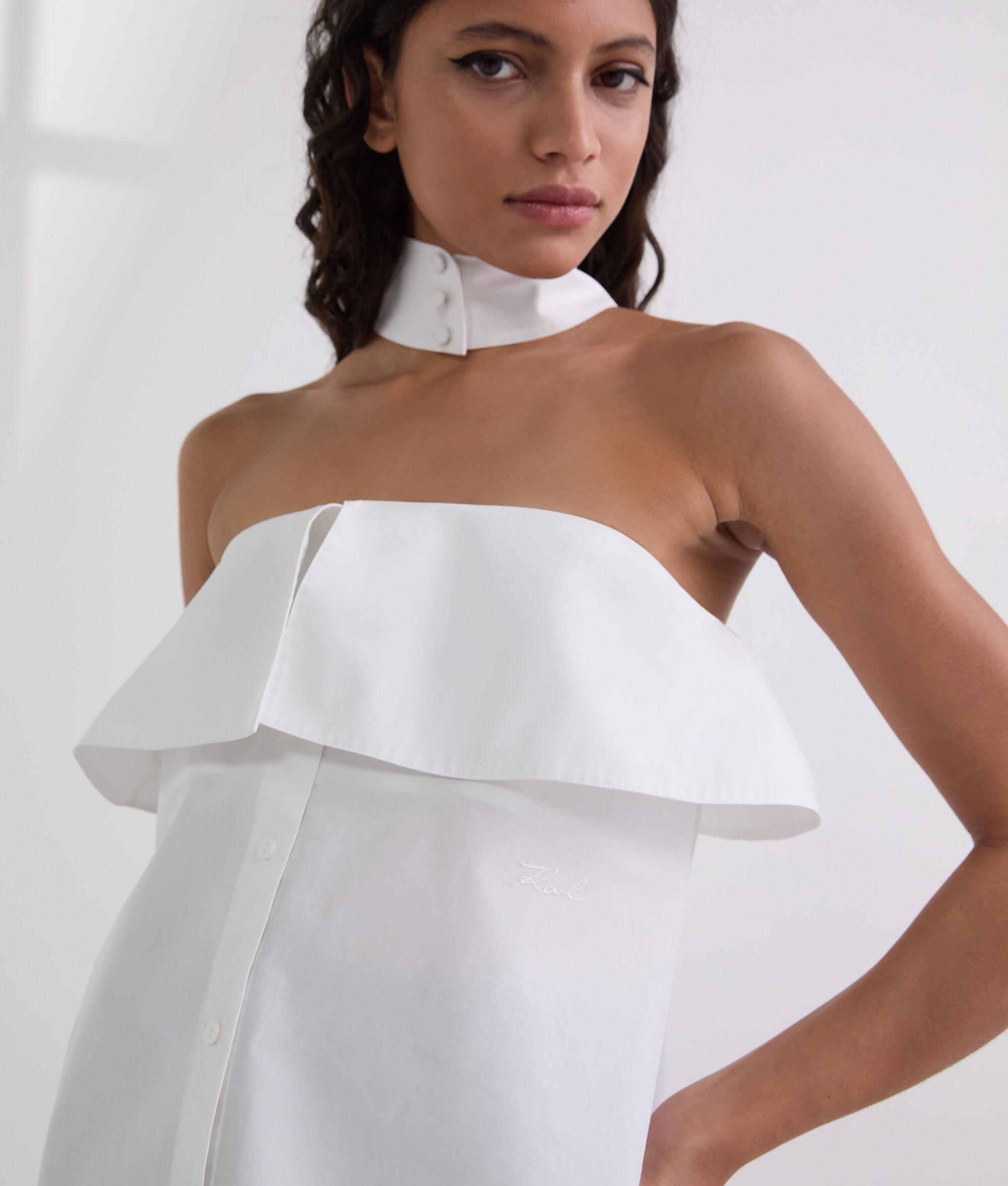 STRAPLESS POPLIN SHIRT Product Image