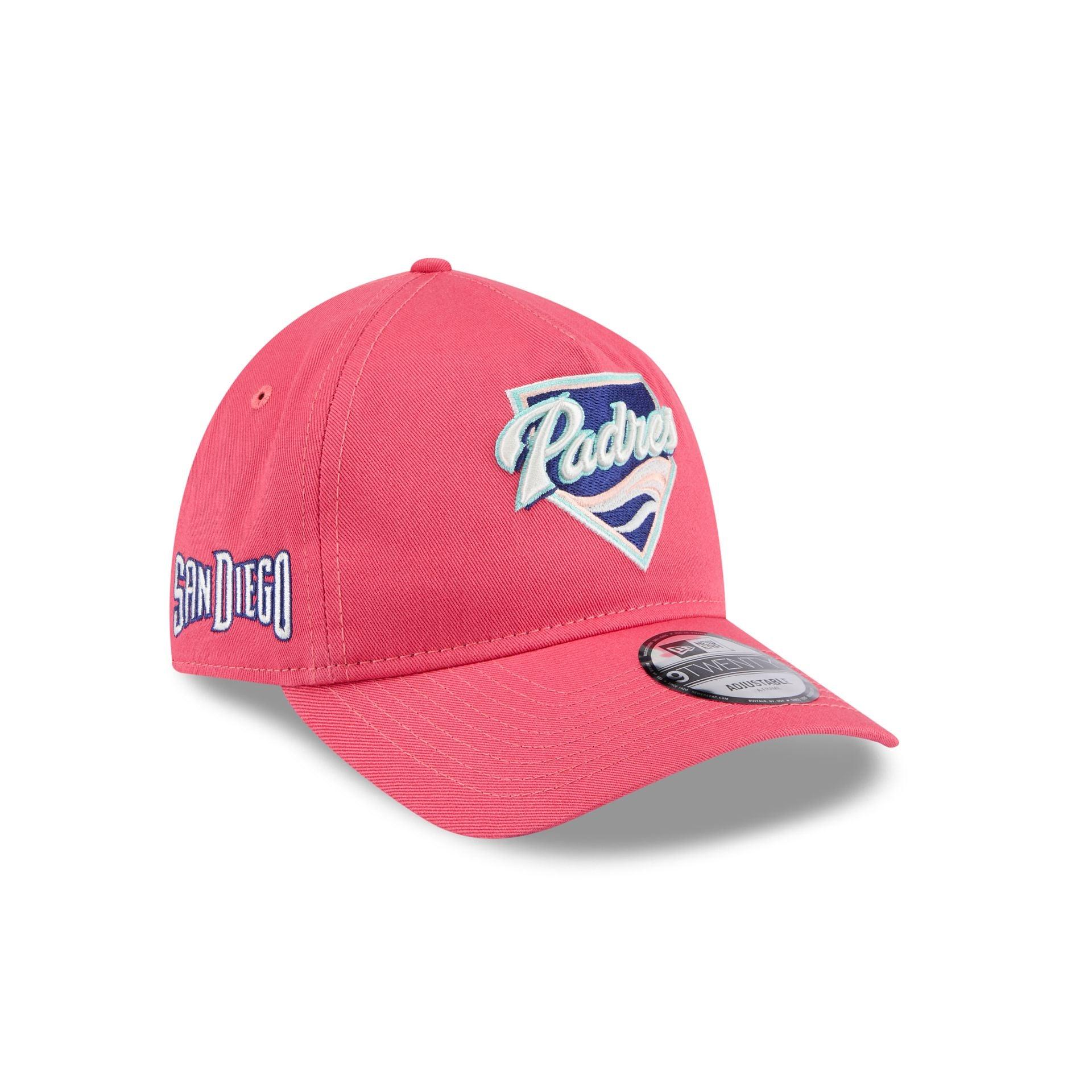 San Diego Padres Coral 9TWENTY A-Frame Adjustable Hat Male Product Image