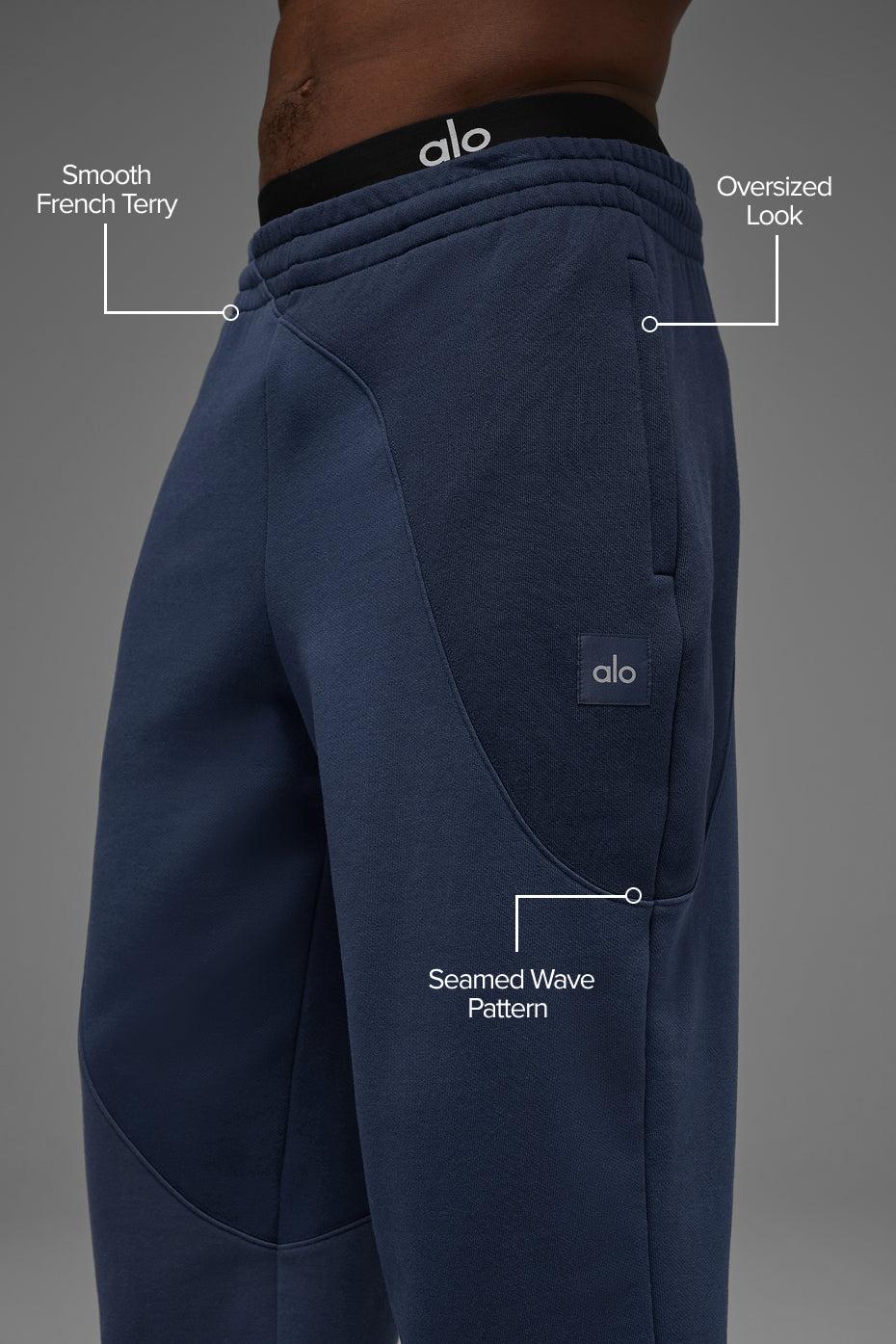 Make Waves Sweatpant - Navy Tonal Male Product Image