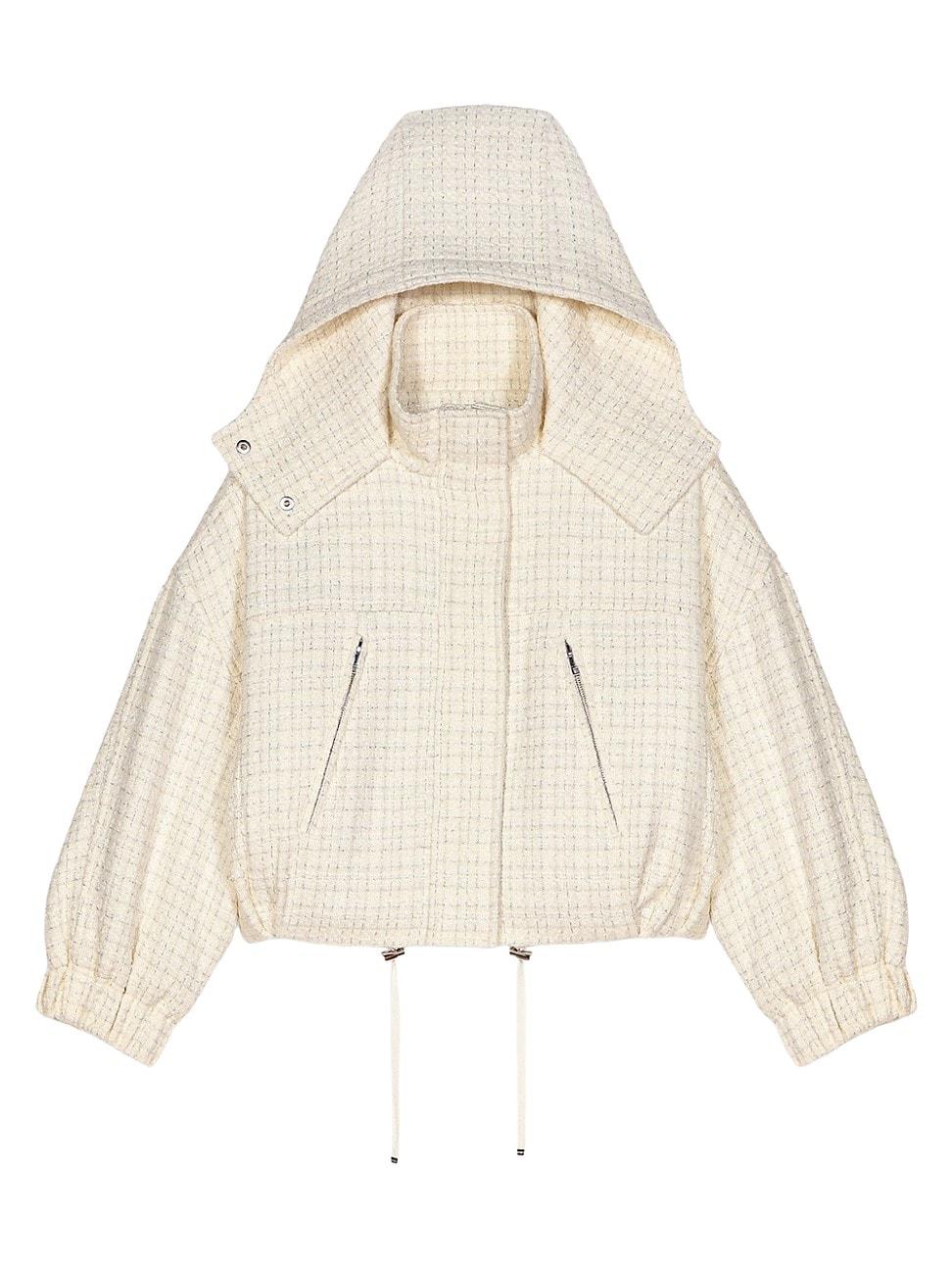 Womens Tweed Down Jacket Product Image