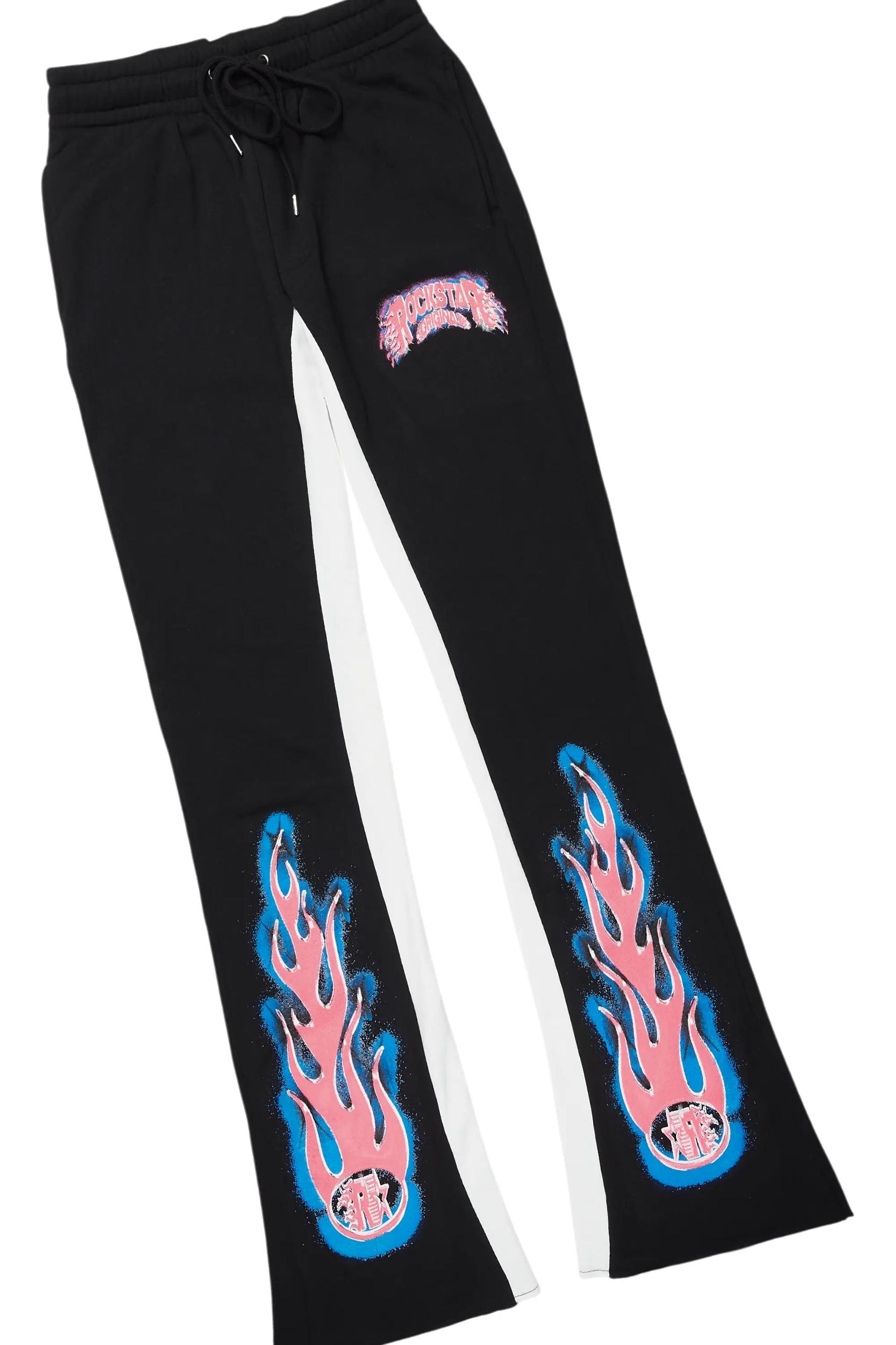 Cairo Black Hoodie/Baggy Track Pant Set Male Product Image