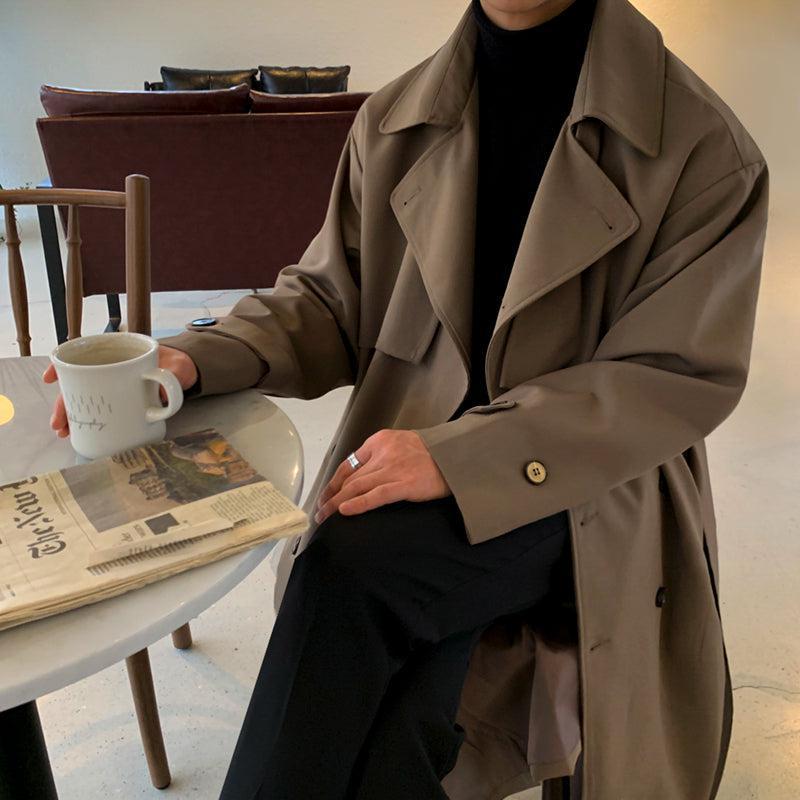 RT No. 1139 LONG TRENCH COAT Product Image