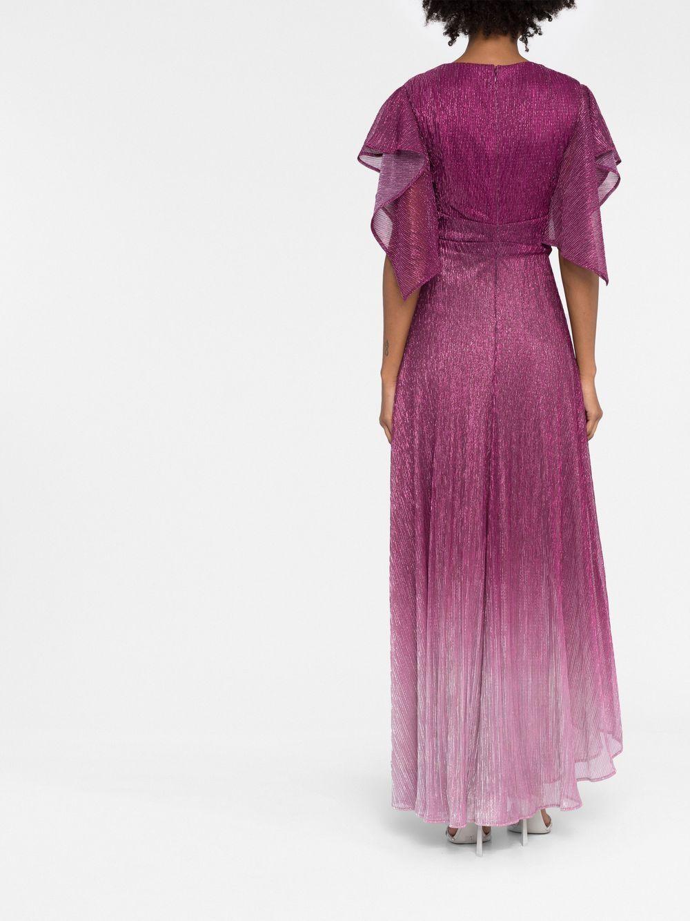 metallic-effect asymmetric midi dress Product Image