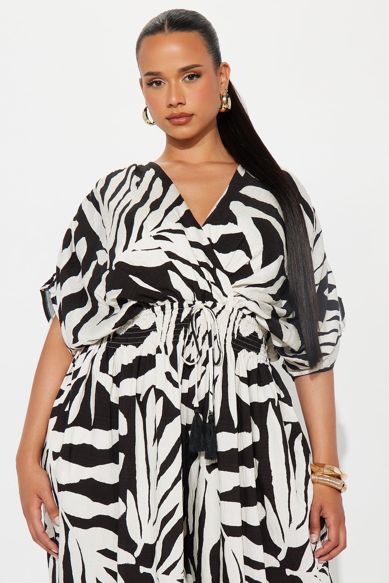 Secret Island Linen Jumpsuit - Black/combo Product Image