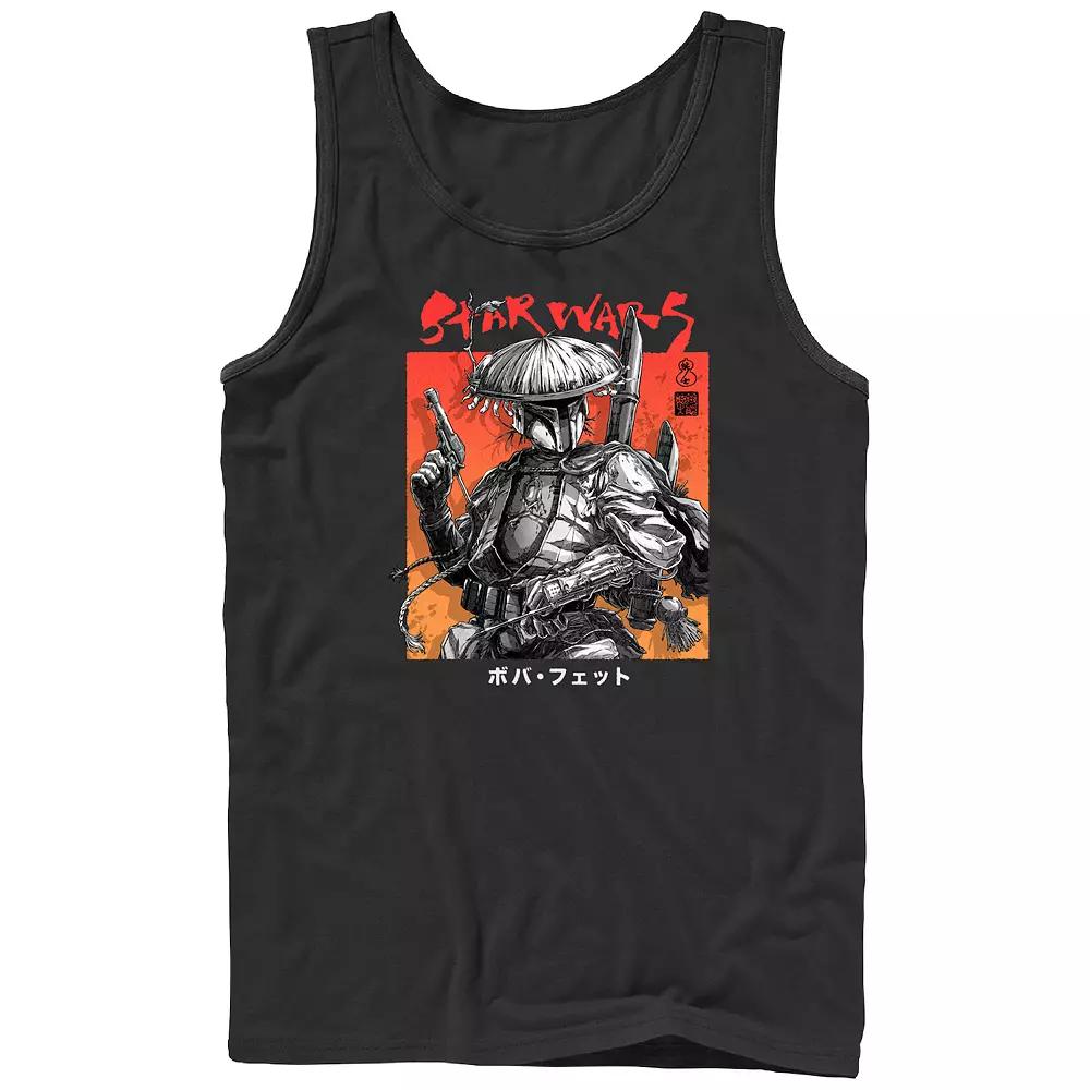 Men's Star Wars Visions Boba Fett Samurai Poster Graphic Tank,  Product Image