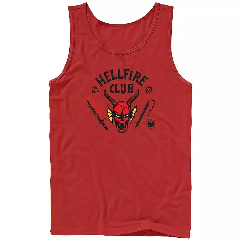 Men's Netflix Stranger Things Hellfire Club Logo Graphic Tank Top,  Product Image