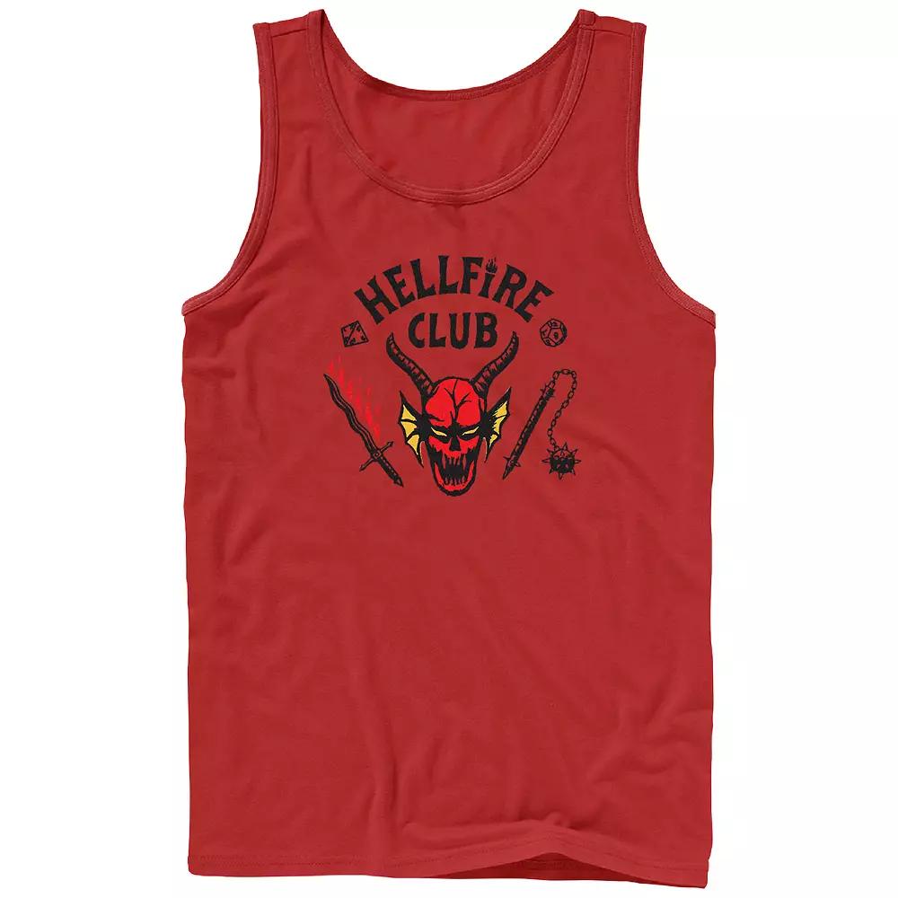 Men's Netflix Stranger Things Hellfire Club Logo Graphic Tank Top,  Product Image
