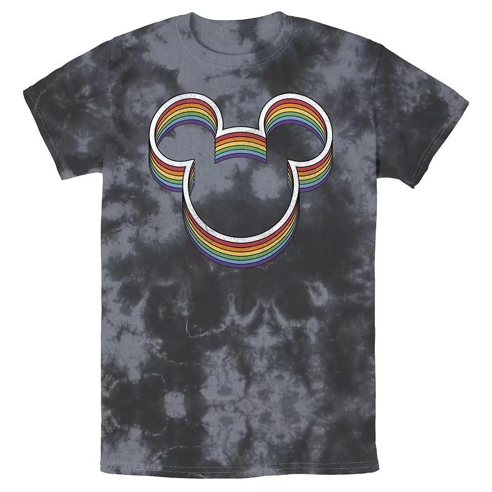 Disney's Mickey Mouse Rainbow Ears Men's Graphic Tee,  Product Image