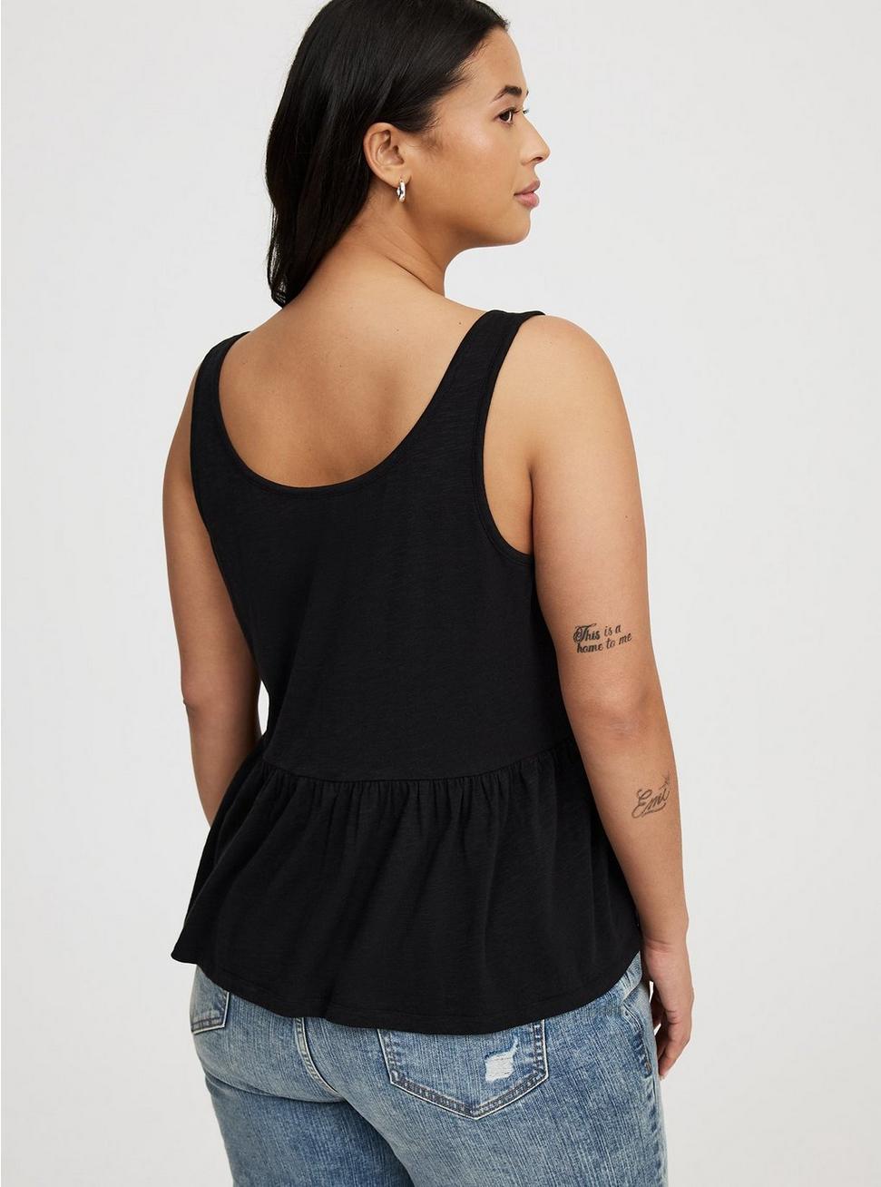 Babydoll Henley Top Product Image