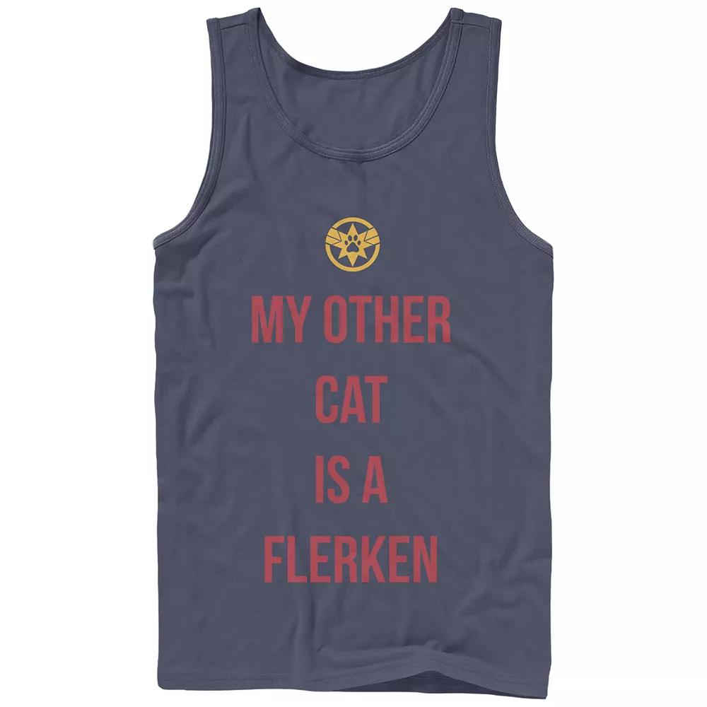 Men's Captain Marvel My Other Cat Is A Flerken Graphic Tank,  Product Image