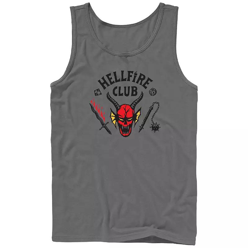 Men's Netflix Stranger Things Hellfire Club Logo Graphic Tank Top,  Product Image