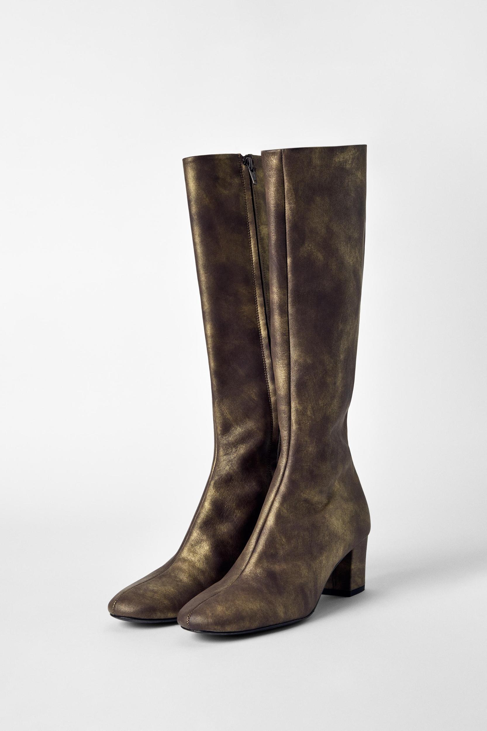 LEATHER HEELED BOOTS KATE MOSS X ZARA Product Image