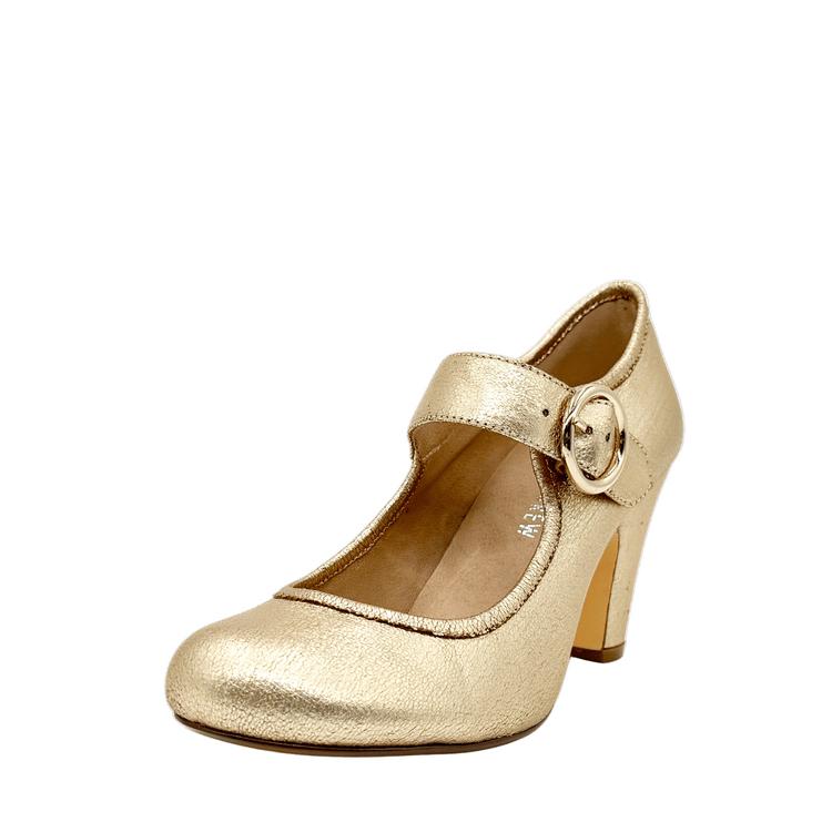 Madeline Metallic Mary Jane Heels Product Image