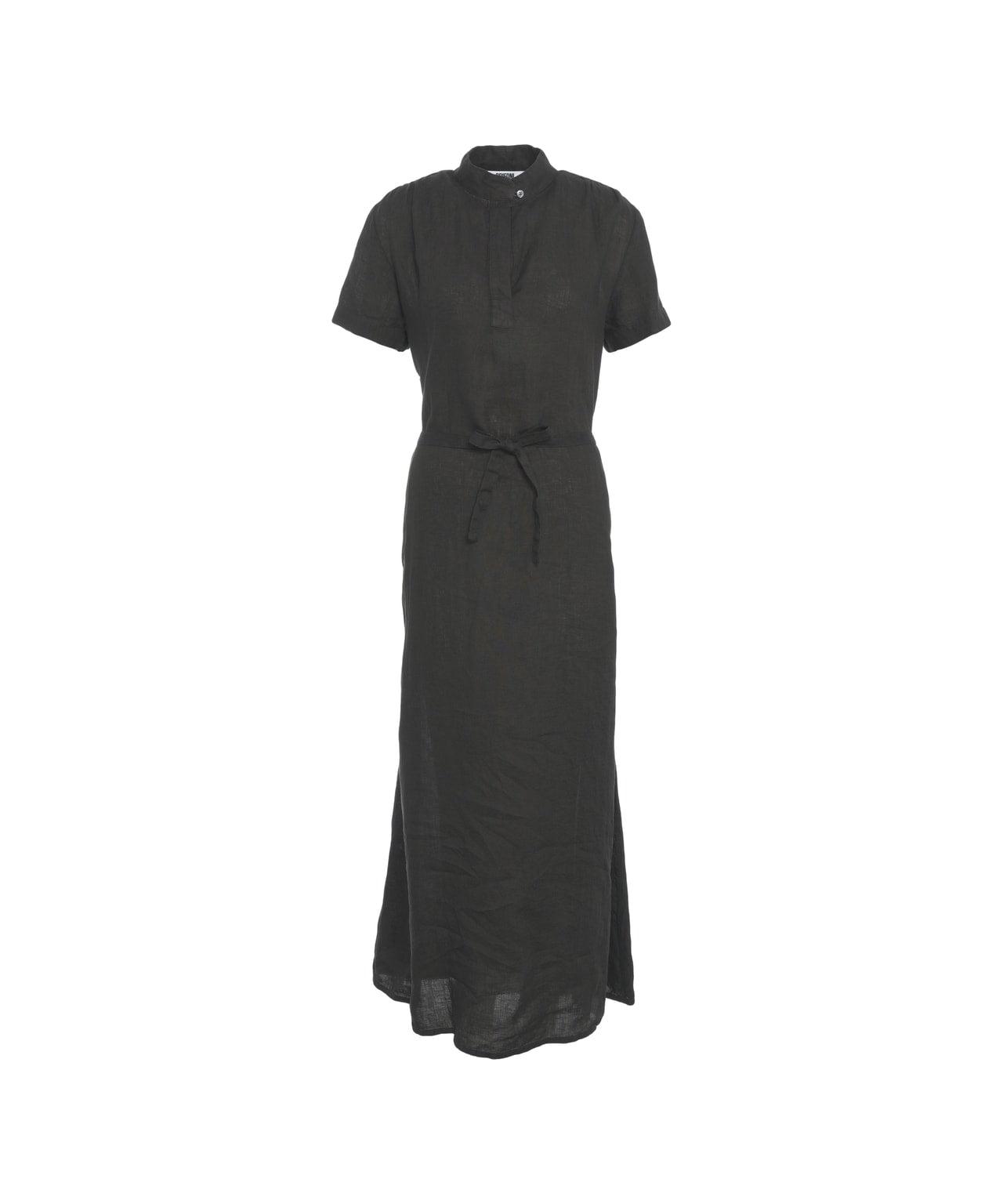 Maxi dress with waist belt Product Image
