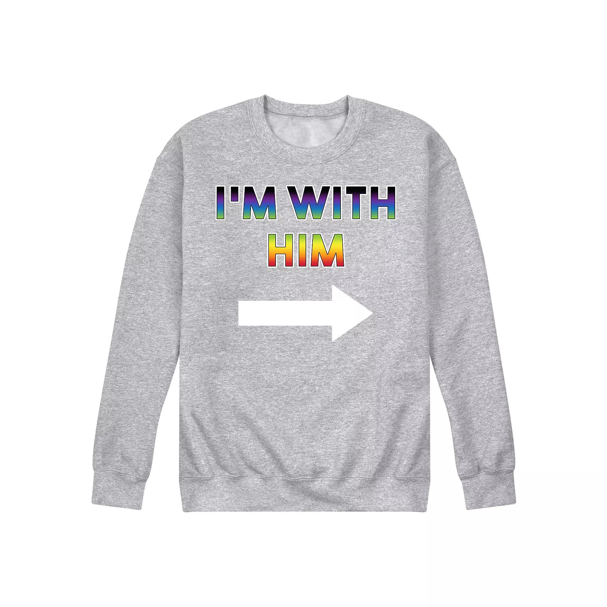 Men's I'm With Him Fleece Sweatshirt,  Product Image