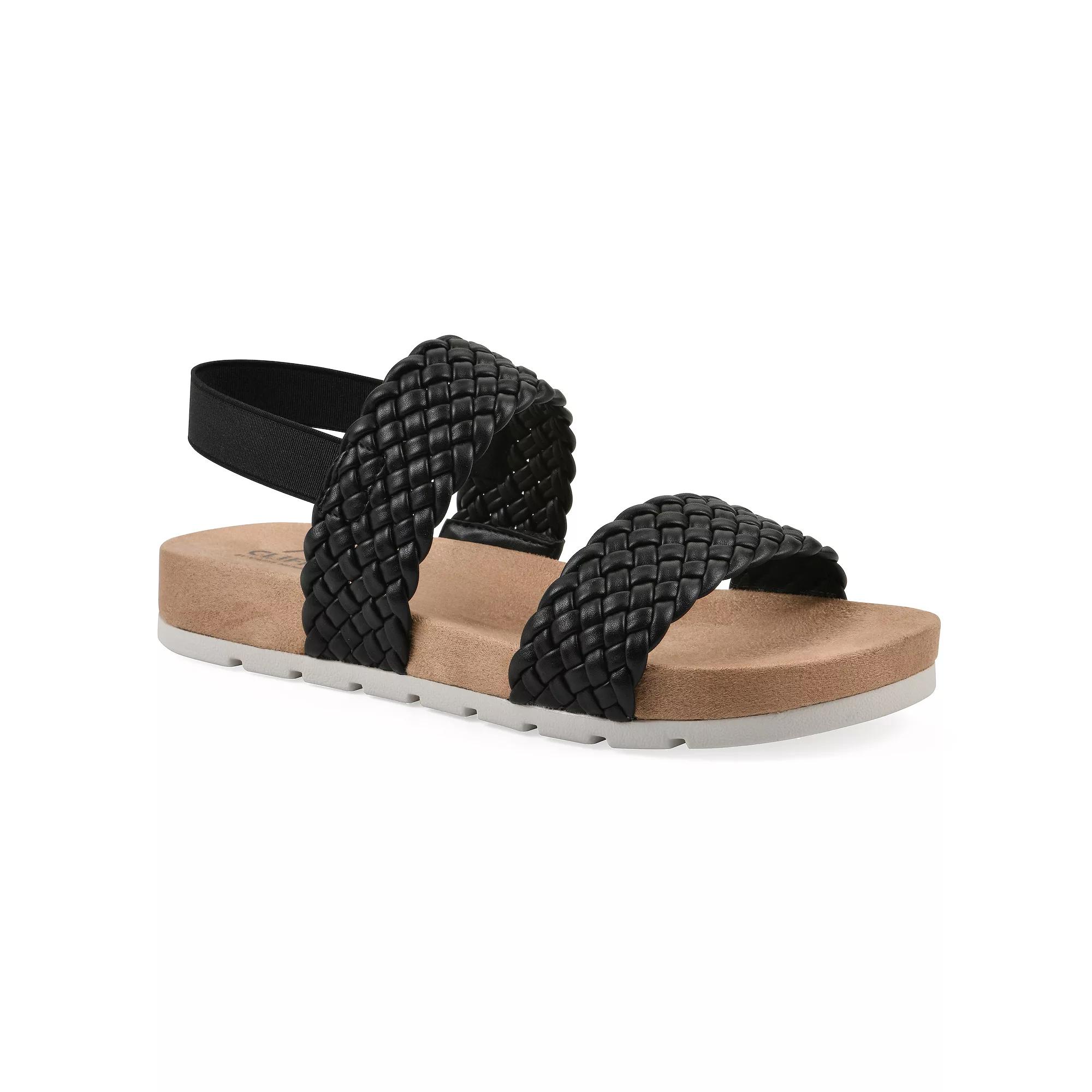 Cliffs by White Mountain Women's Slingback Sandals, Size: 11 Medium, Black Smo Product Image