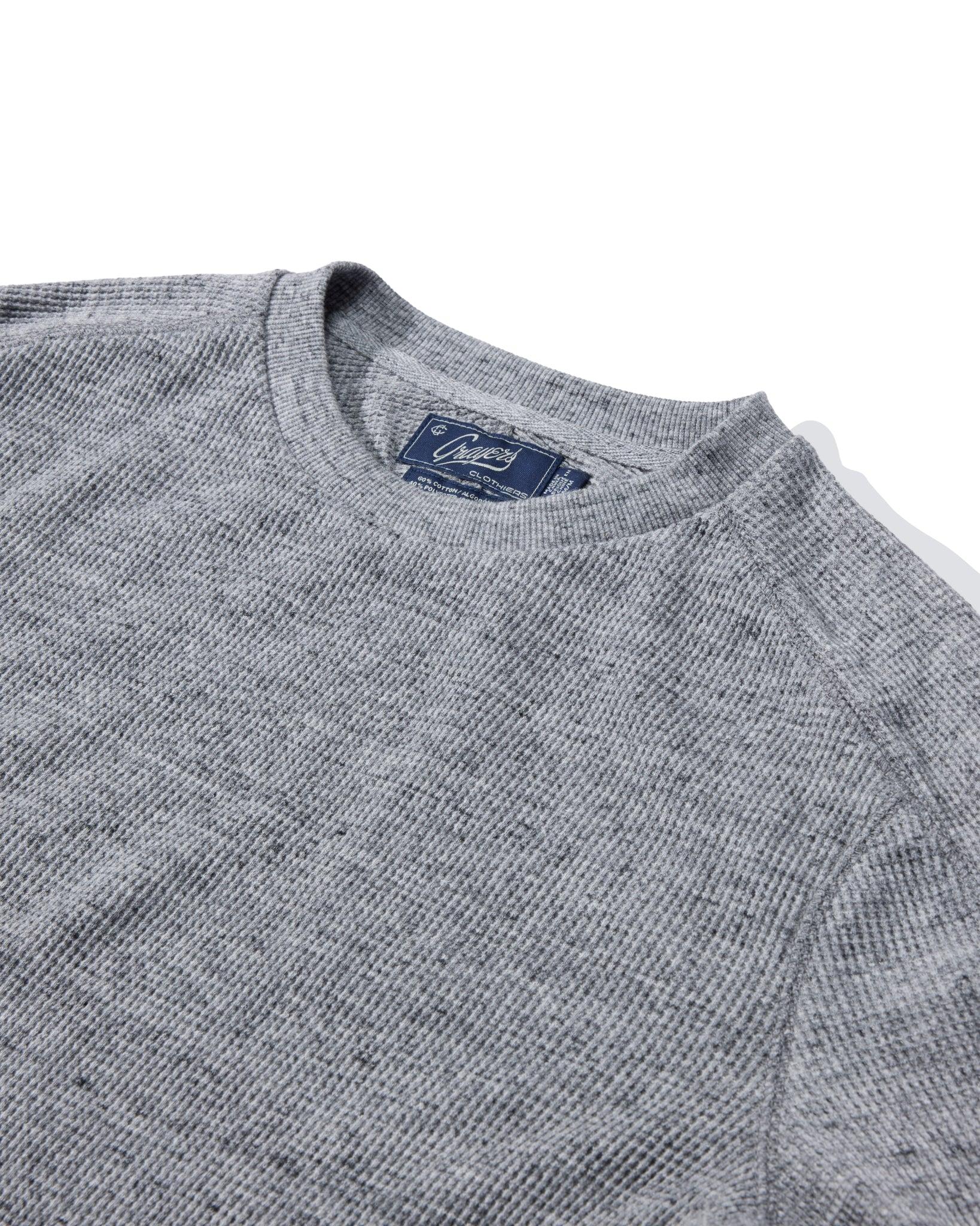 New Spencer Waffle Crew - Gray Marl Product Image