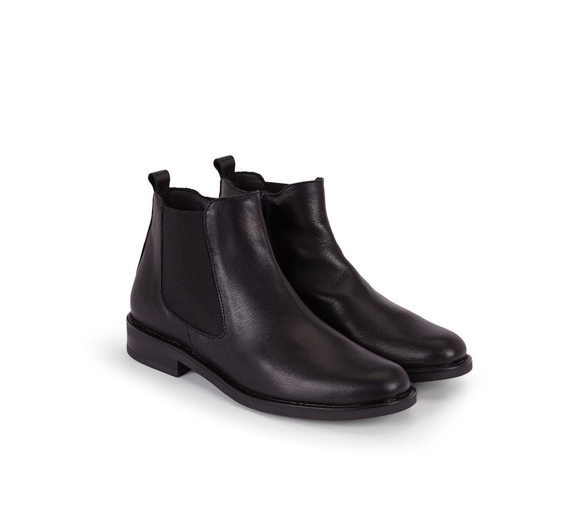Sierra Black Leather Bootie Product Image