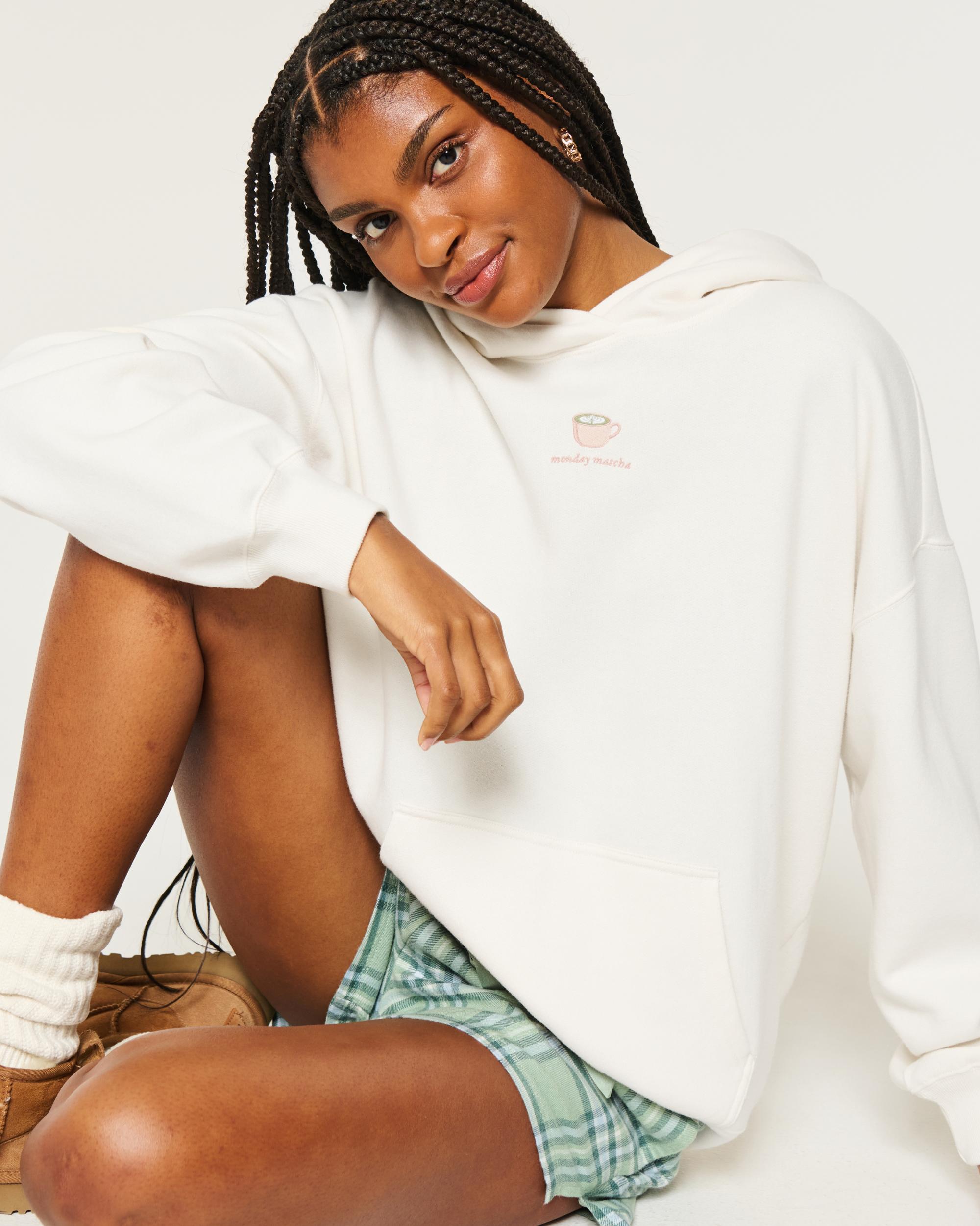 Oversized Football Graphic Hoodie Product Image