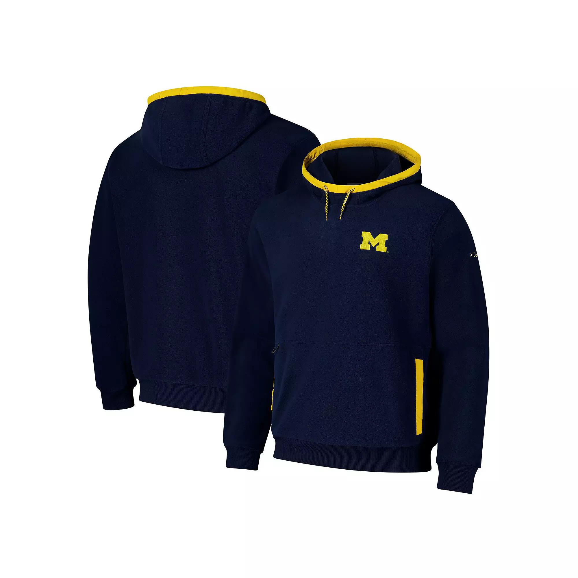 Columbia Mens Collegiate Flanker Fleece Hoodie - Michigan- Product Image