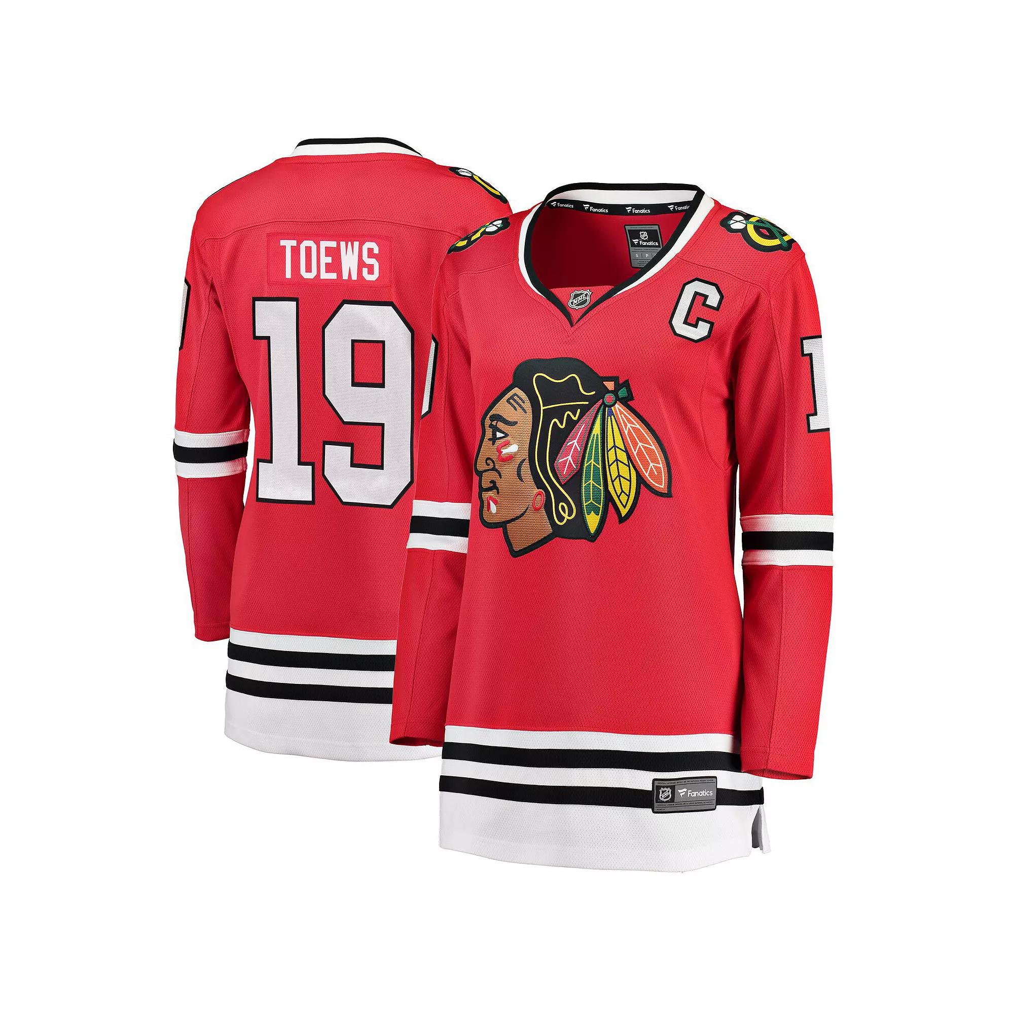 Womens Fanatics Branded Jonathan Toews Chicago Blackhawks Home Breakaway Player Jersey Product Image