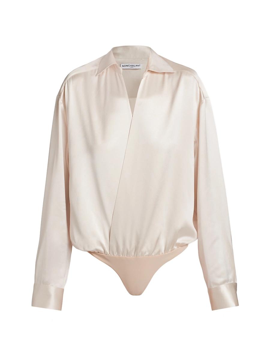 Womens Ilana Satin Bodysuit Product Image