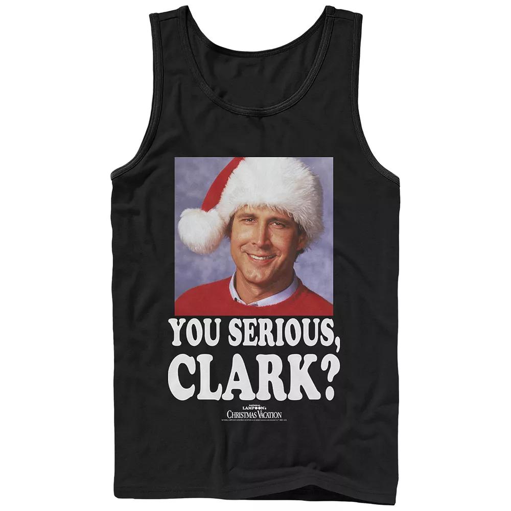 Men's National Lampoon Christmas Vacation Serious Clark Poster Graphic Tank Top,  Product Image